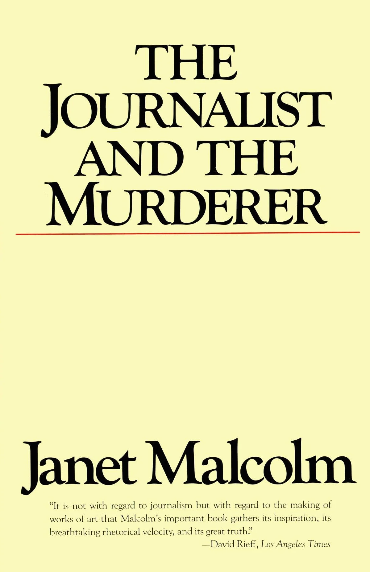 The Journalist and the Murderer