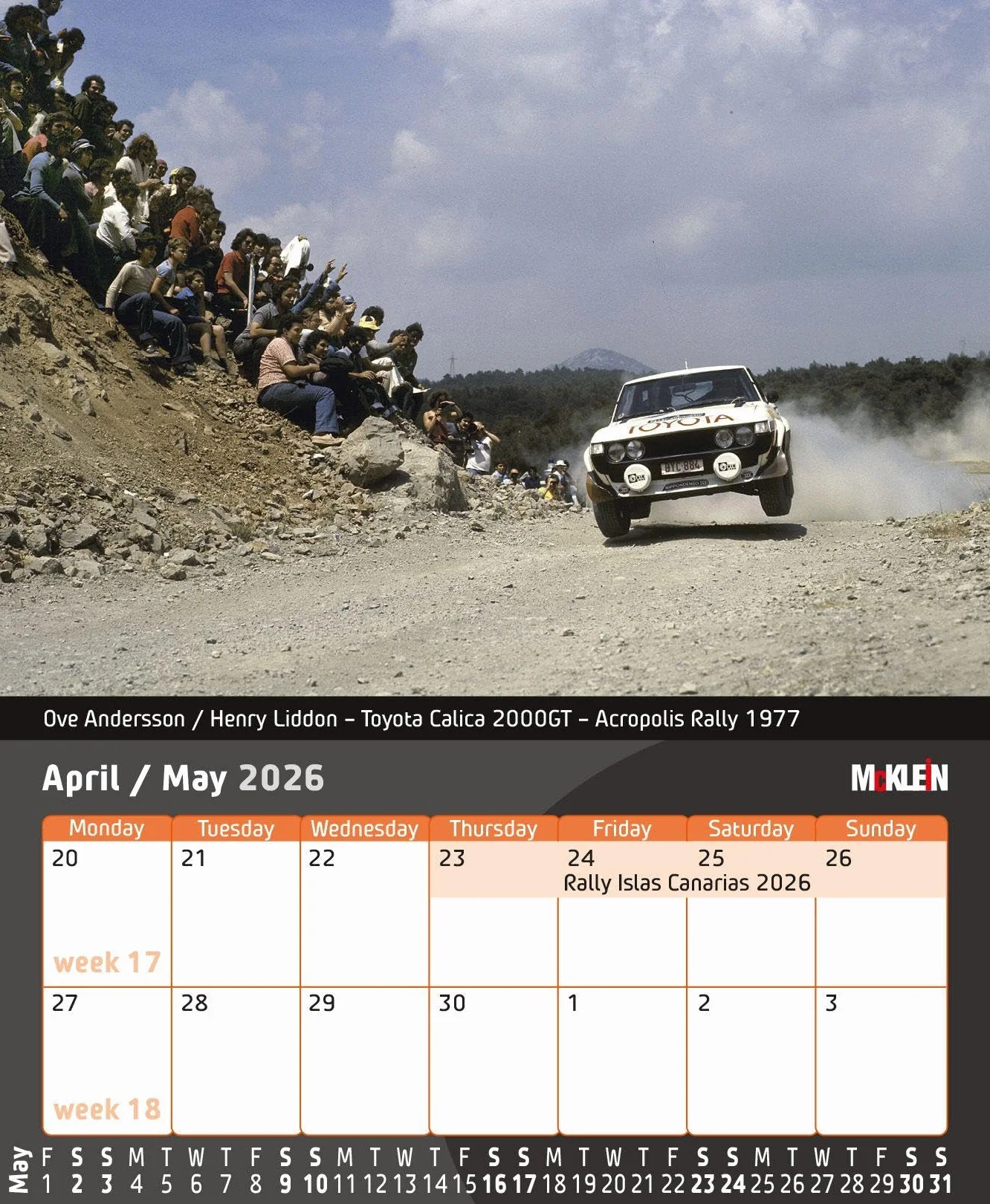 2026 Desktop Rally Calendar