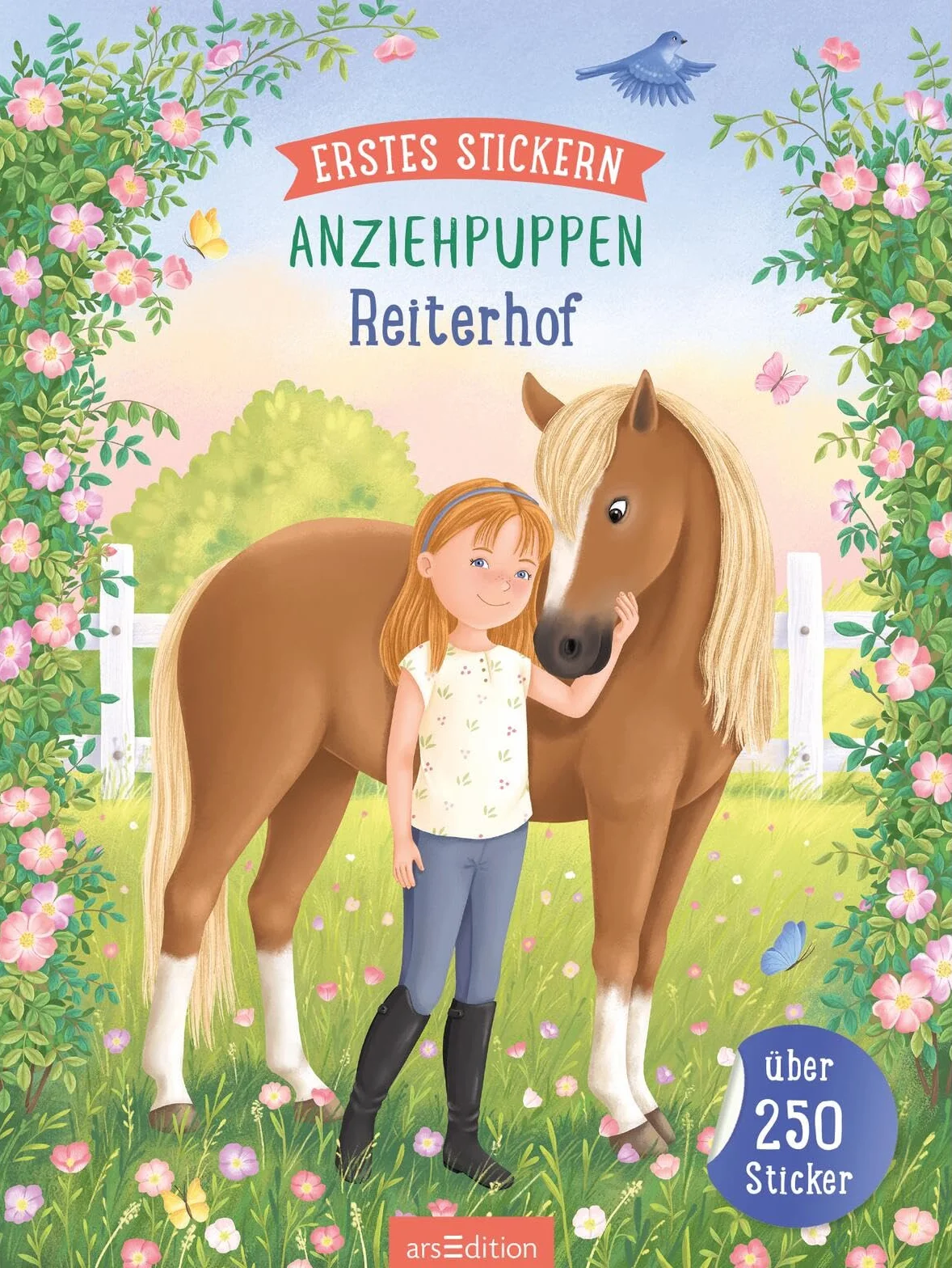 Erstes Stickern Anziehpuppen - Reiterhof: Über 250 Sticker