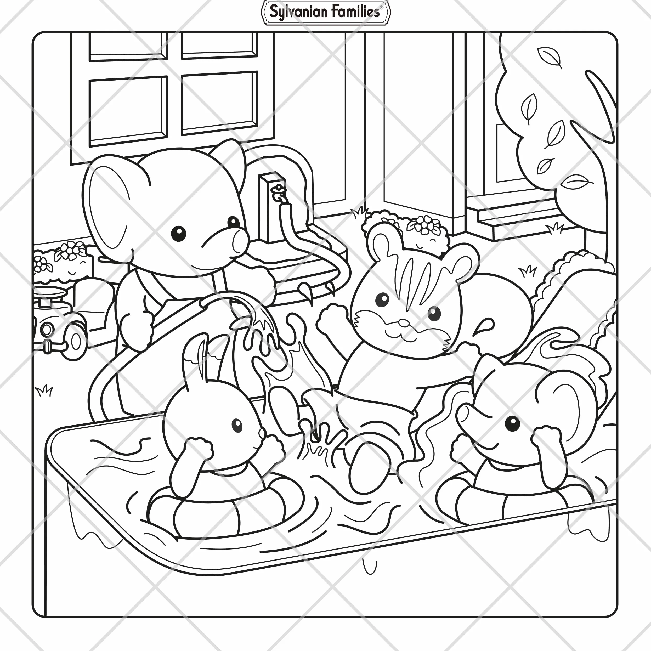 Sylvanian Families Cosy Adventures Colouring Book