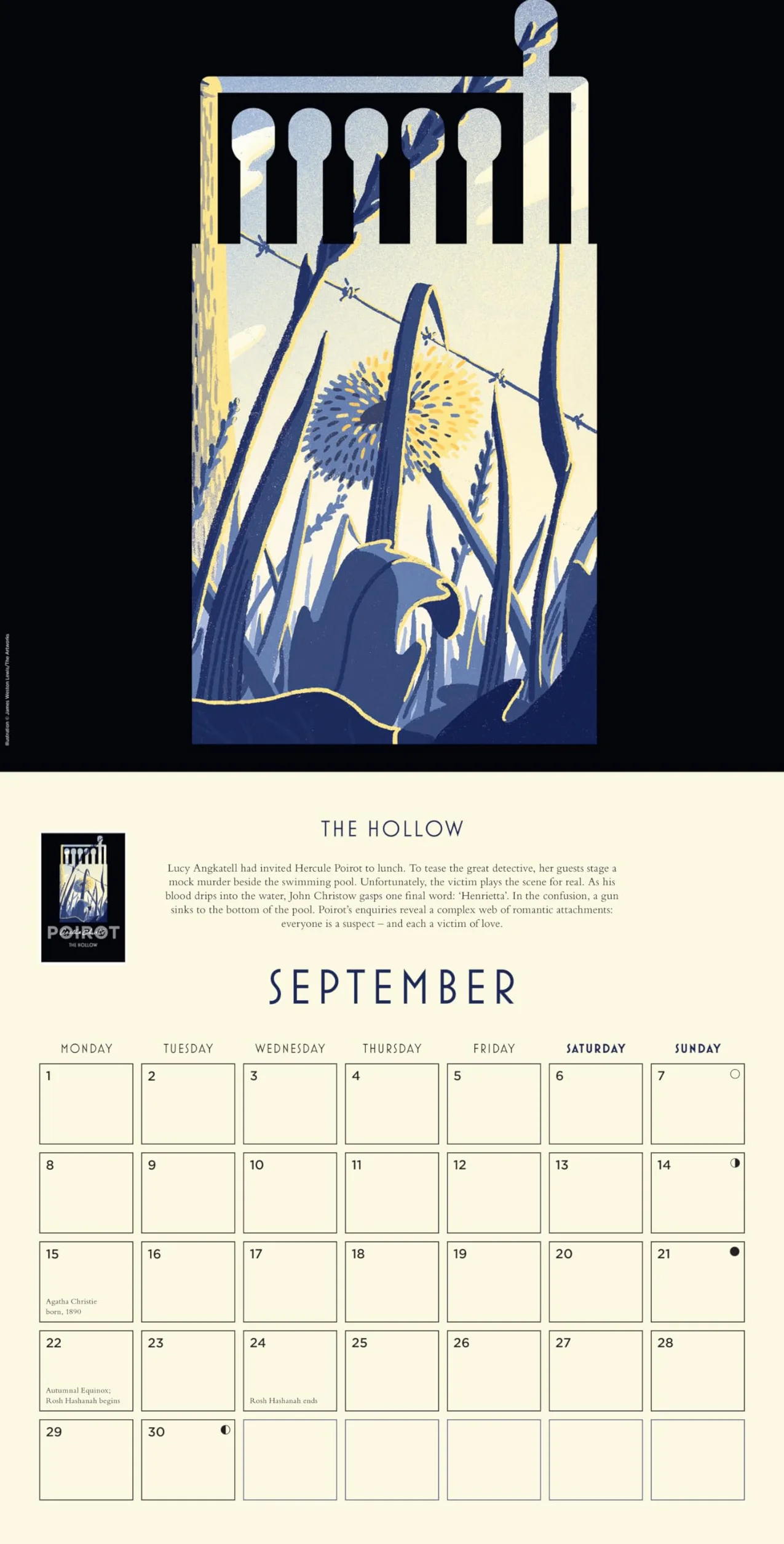 Agatha Christie Poirot Calendar 2025