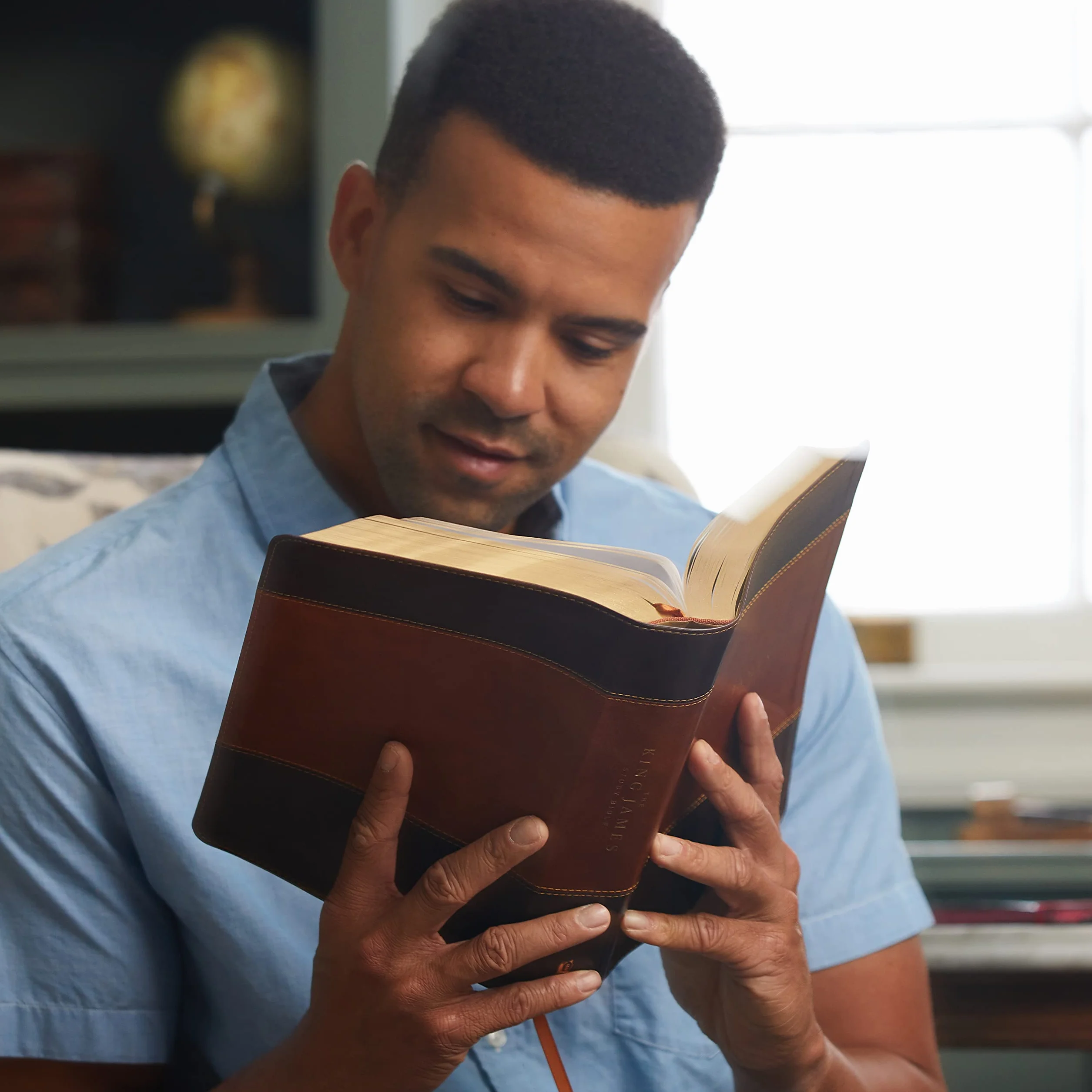 The King James Study Bible Imitation Leather Brown Full-Color Edition