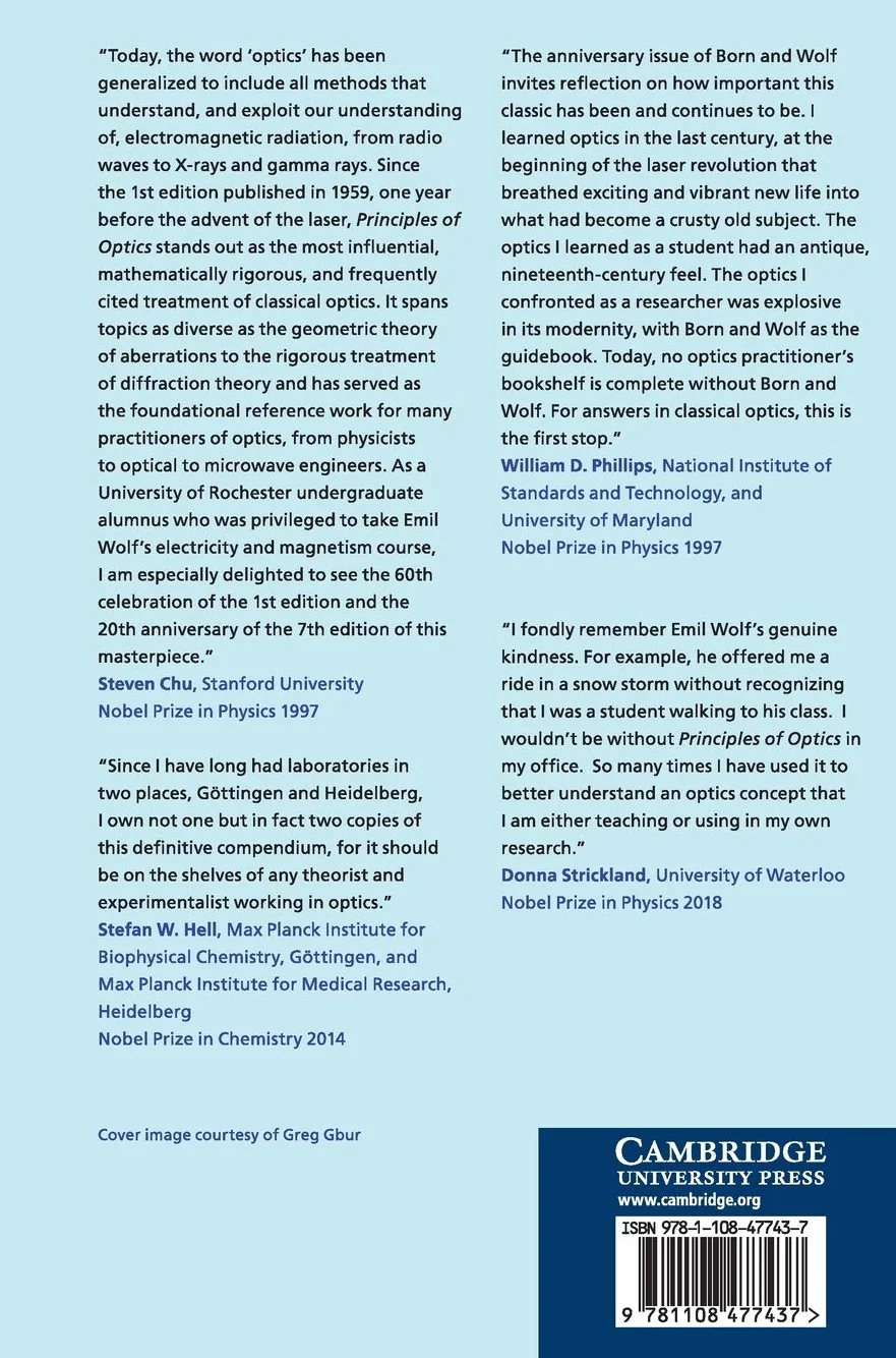 Principles of Optics: 60th Anniversary Edition