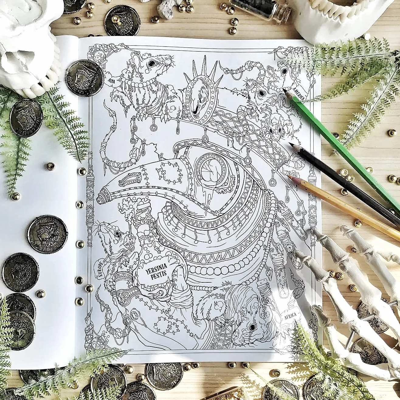 Dark Art: A Horror Colouring Book for Adults
