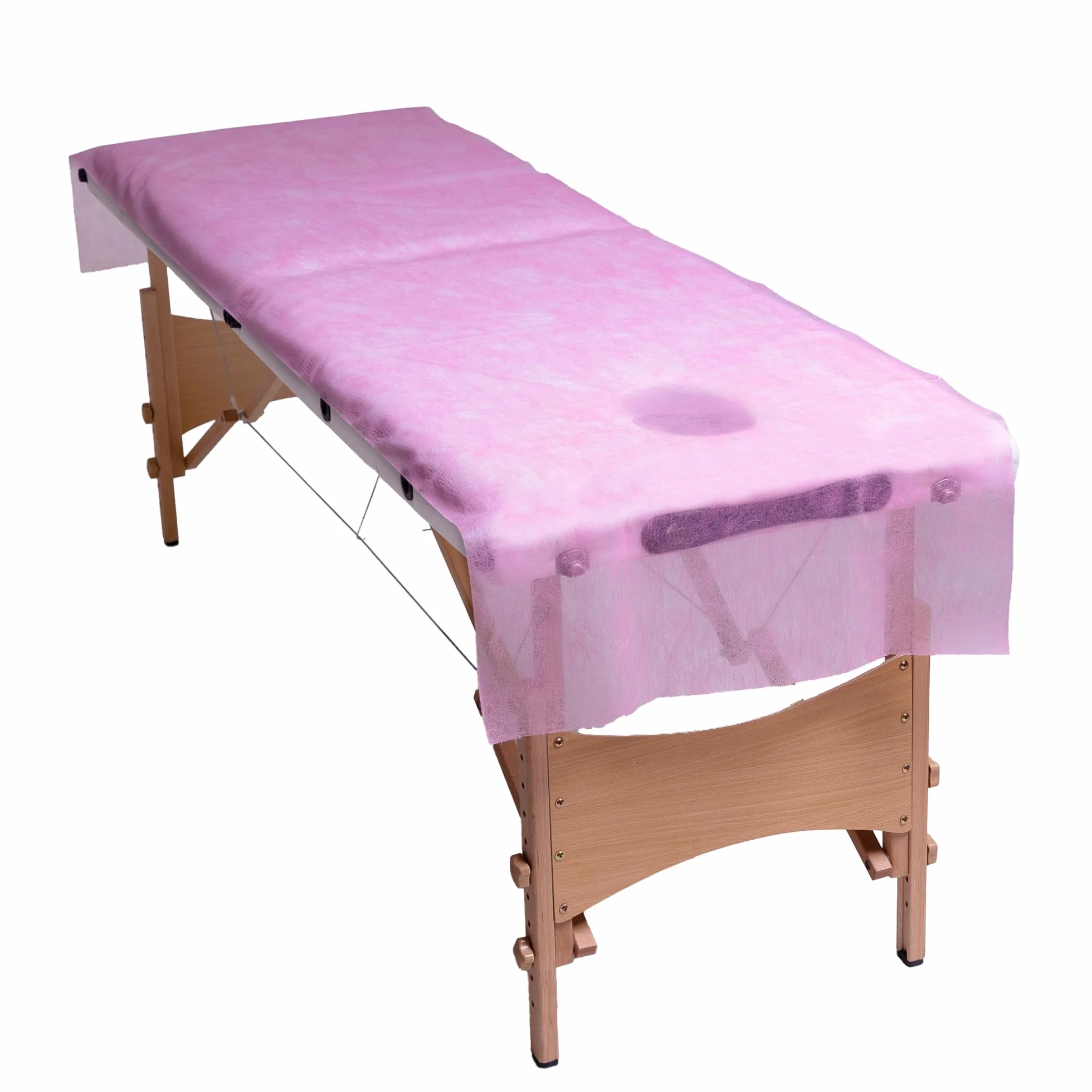 Podkład kosmetyczny jednorazowy QMS Line Standard 60cm x 50m różowy