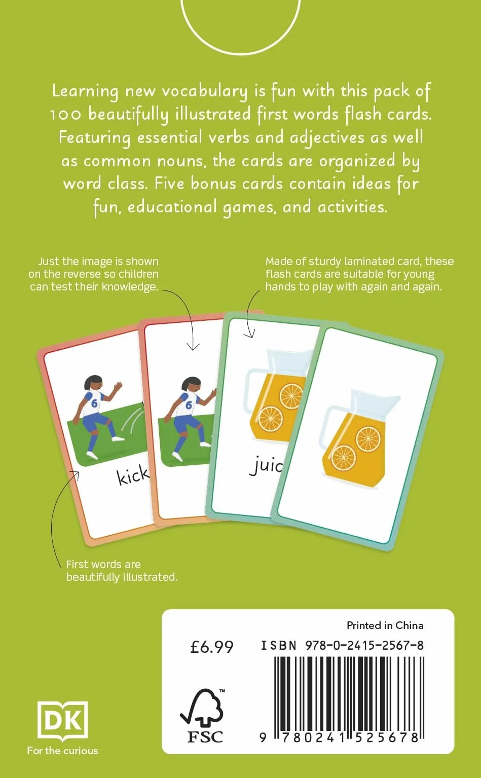English for Everyone Junior First Words Flash Cards