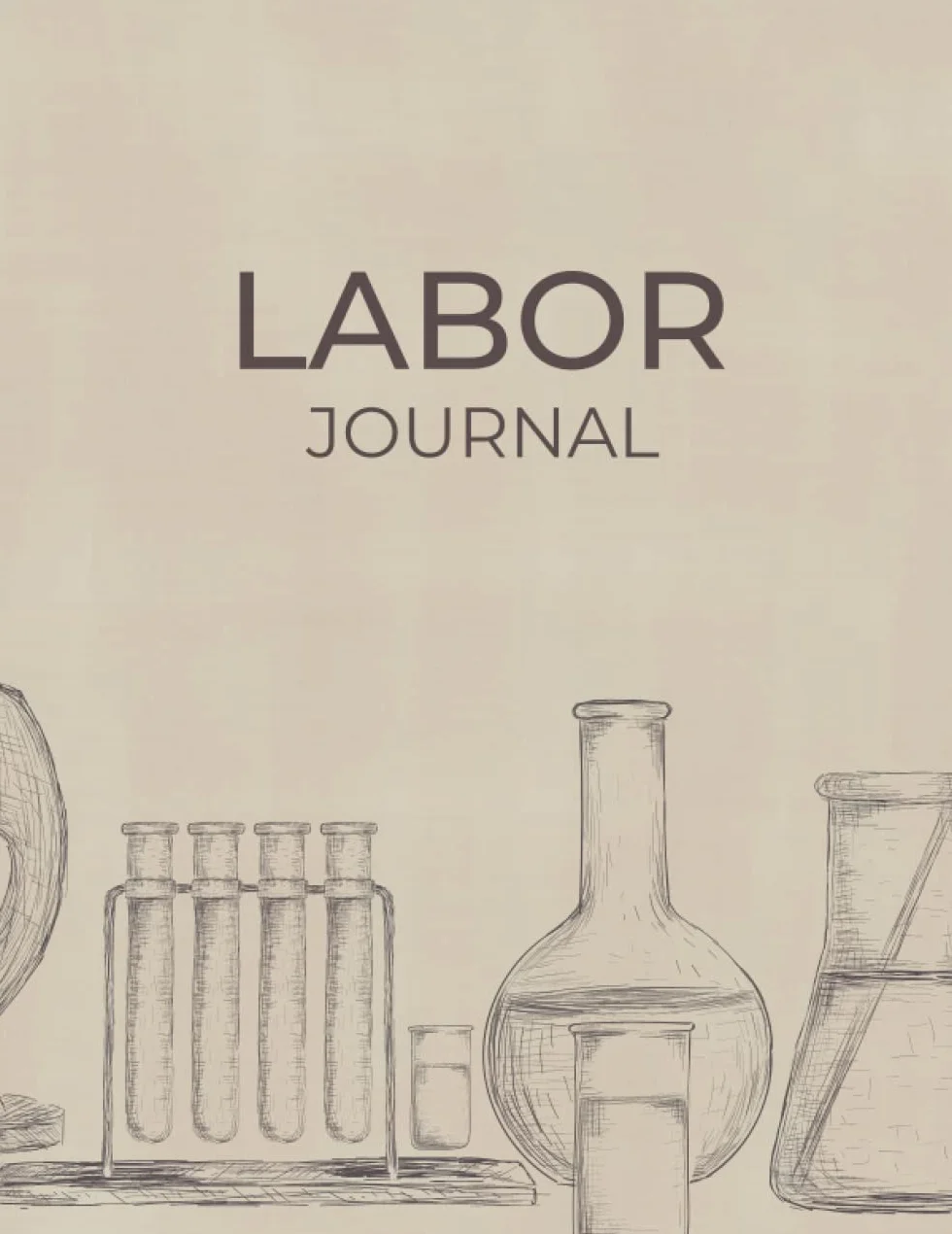 Laborjournal Laborbuch mit Inhaltsverzeichnis Labortagebuch für Chemiker Physiker Biologen Laboranten