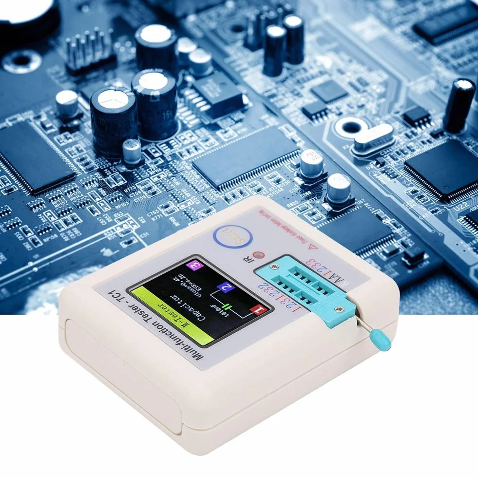 Multifunktionstransistortester, 3,5-Zoll-TFT-Bildschirm LCR-TC1 für Kondensatordioden Diodentester, LCR-TC1-Transistortester