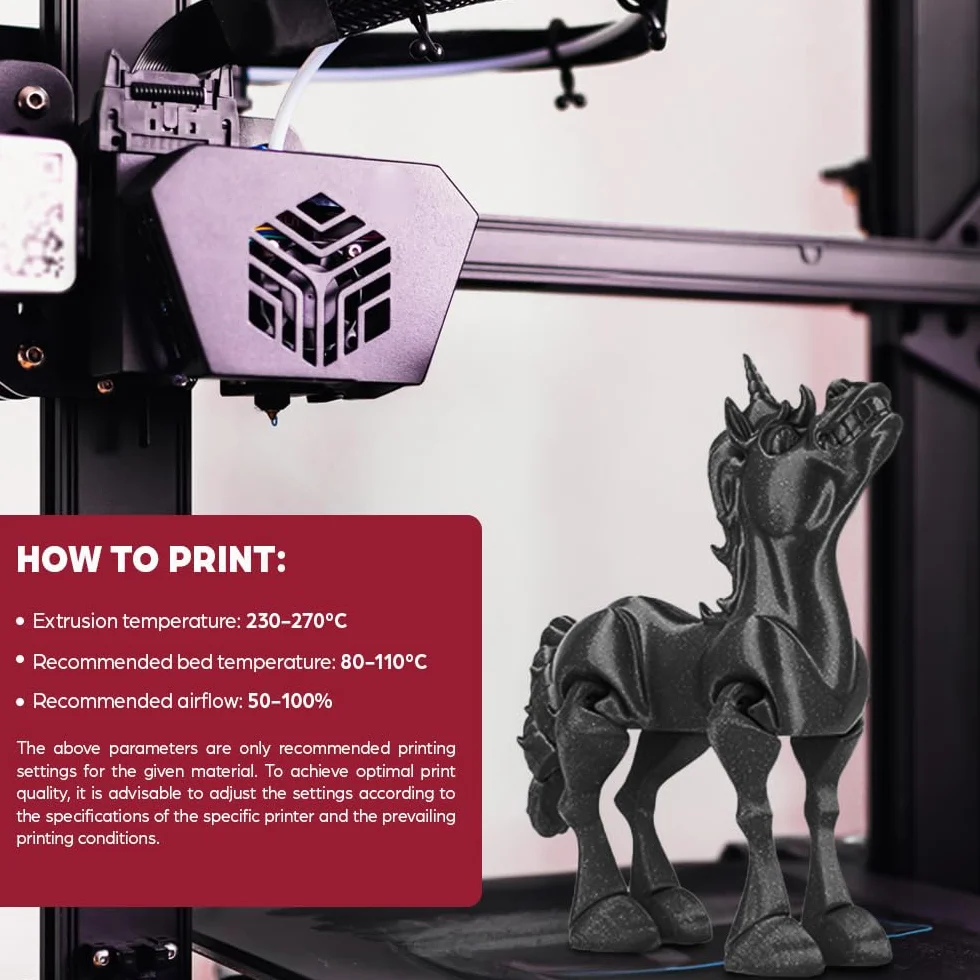 ROSA3D ASA Filament 1,75 mm Czarny 1 kg