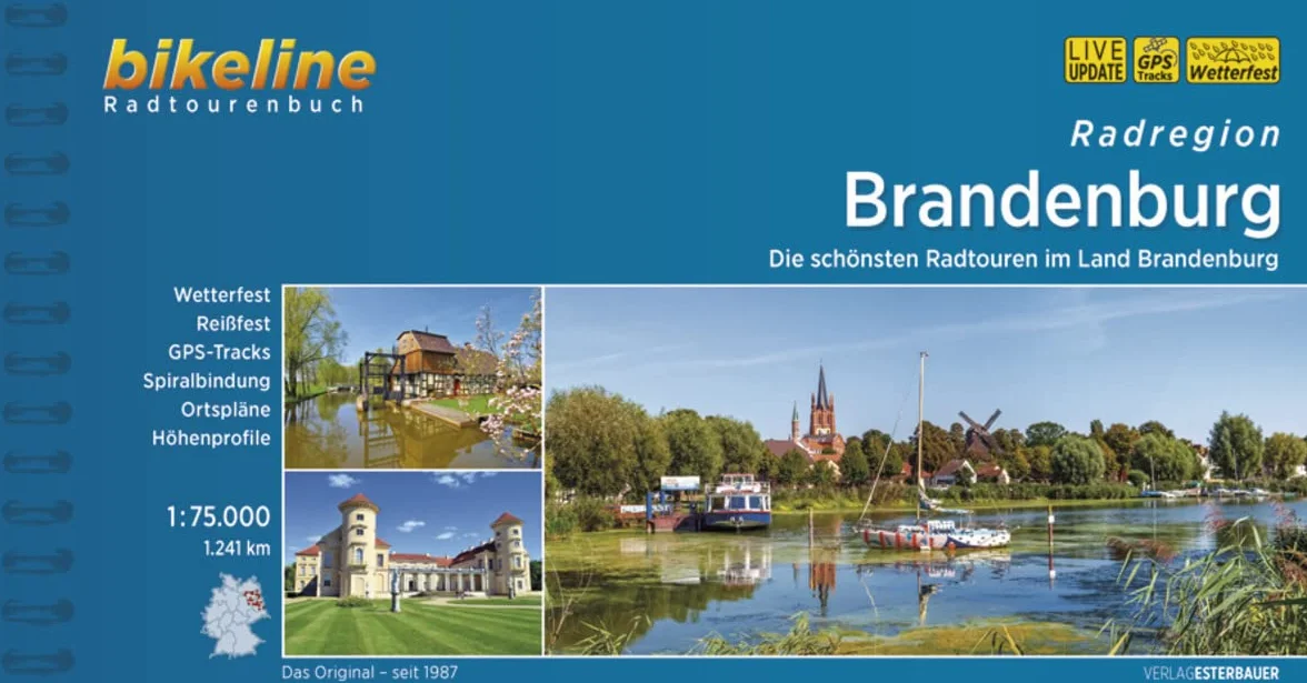 RadregionBrandenburg: Die schönsten Radtouren im Land Brandenburg, 1.241 km, 1:75.000, wetterfest/reißfest, GPS-Tracks Download, LiveUpdate