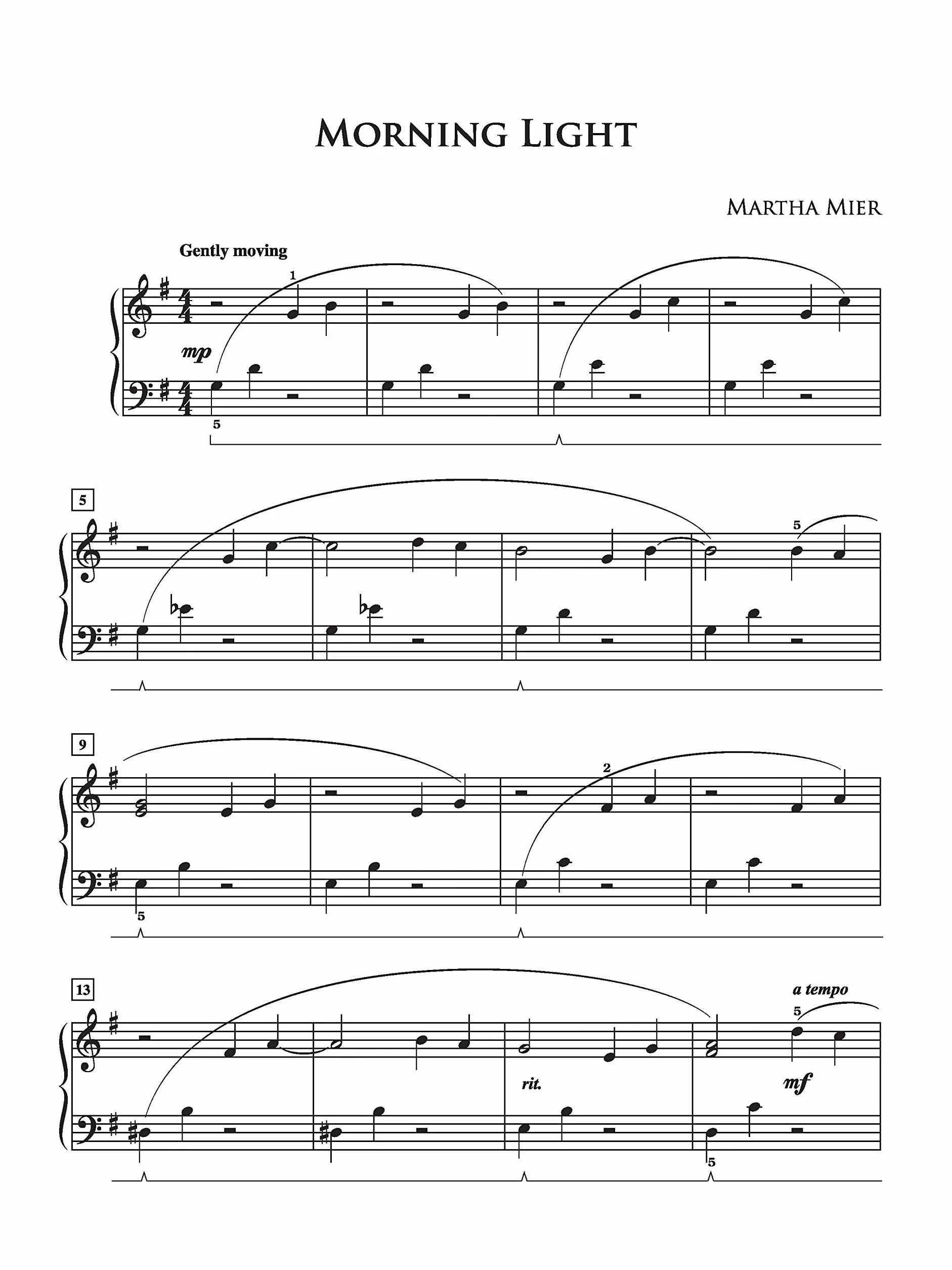 Martha Romantic Sketches Piano Book 1: 12 Delightful Solos for Early Intermediate Pianist