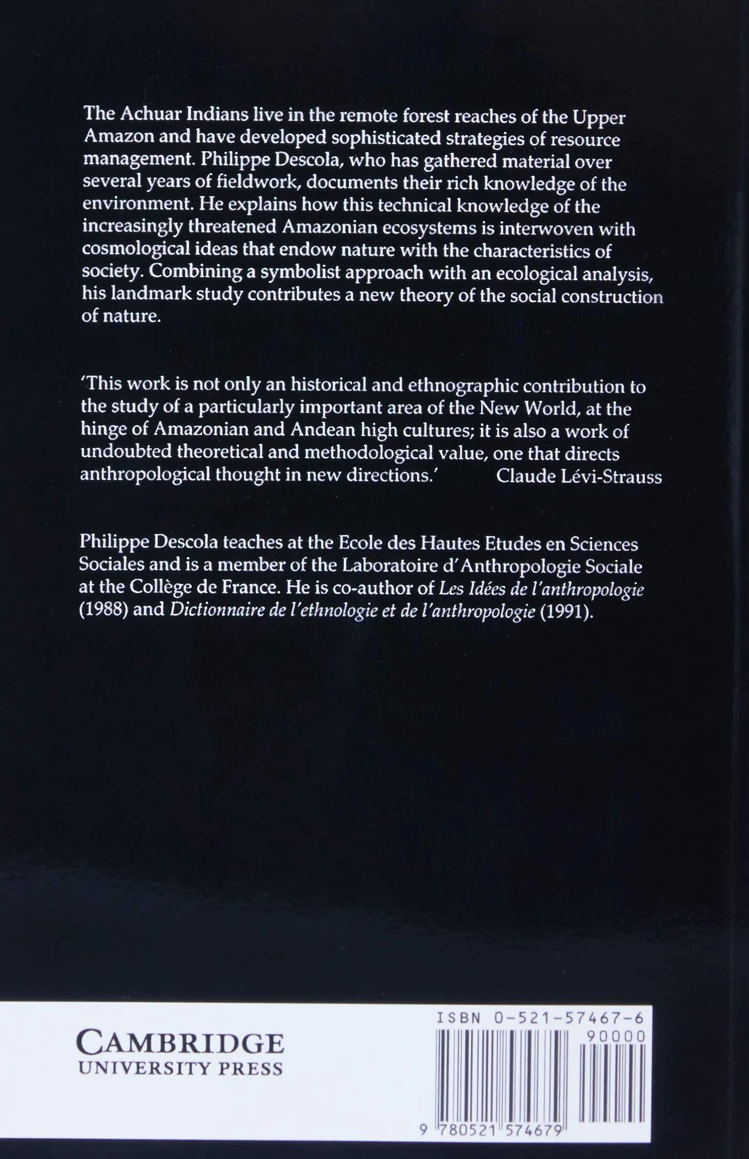 In the Society of Nature: A Native Ecology in Amazonia