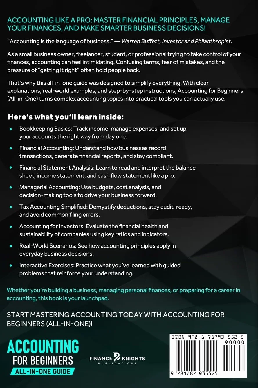 Accounting for Beginners All-in-One: Learn Financial & Managerial Accounting, Master Financial Statements, Taxes & Business Performance