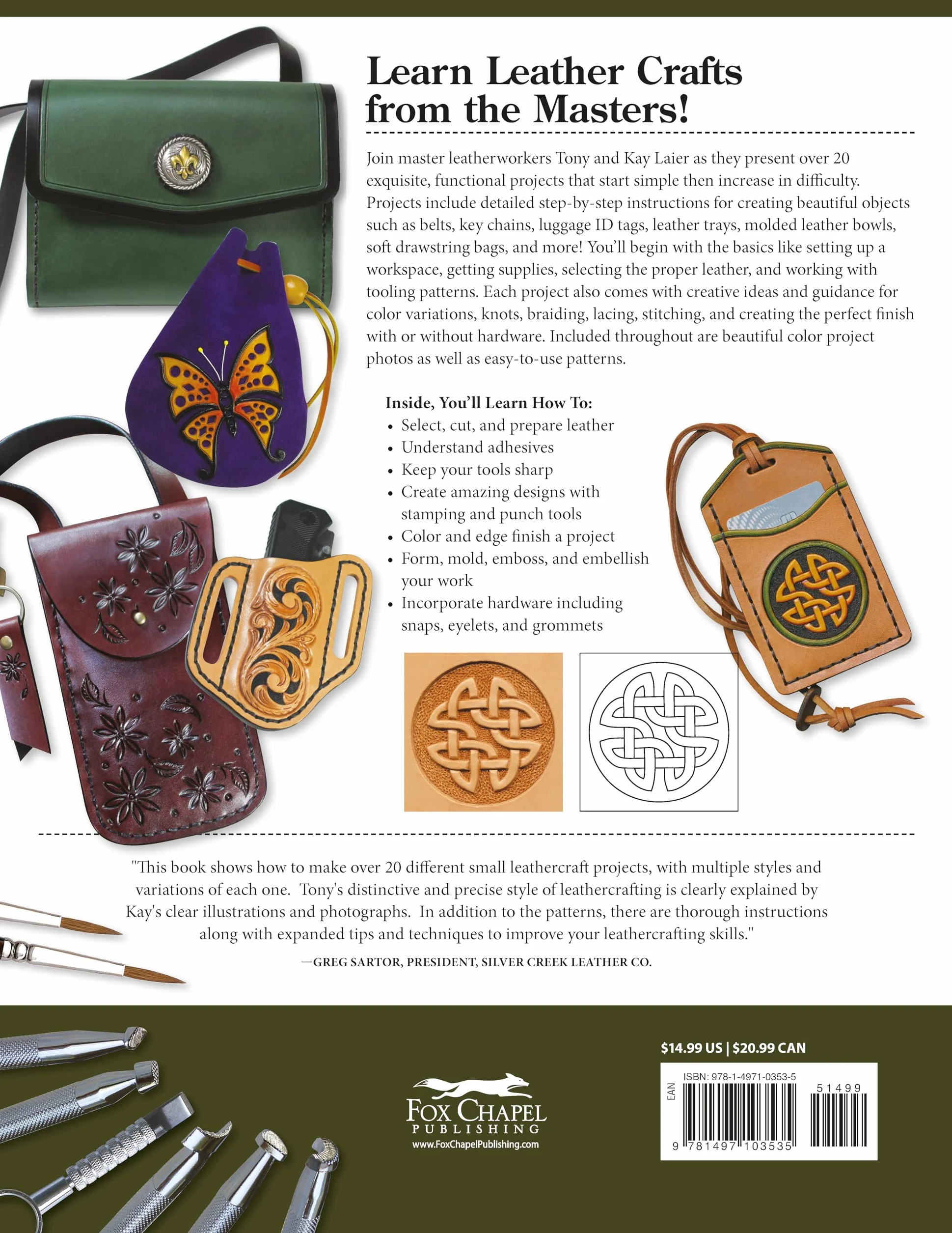 Projects in Leather: Techniques, Patterns, and Step-by-Step Instructions for Making Over 20 Projects