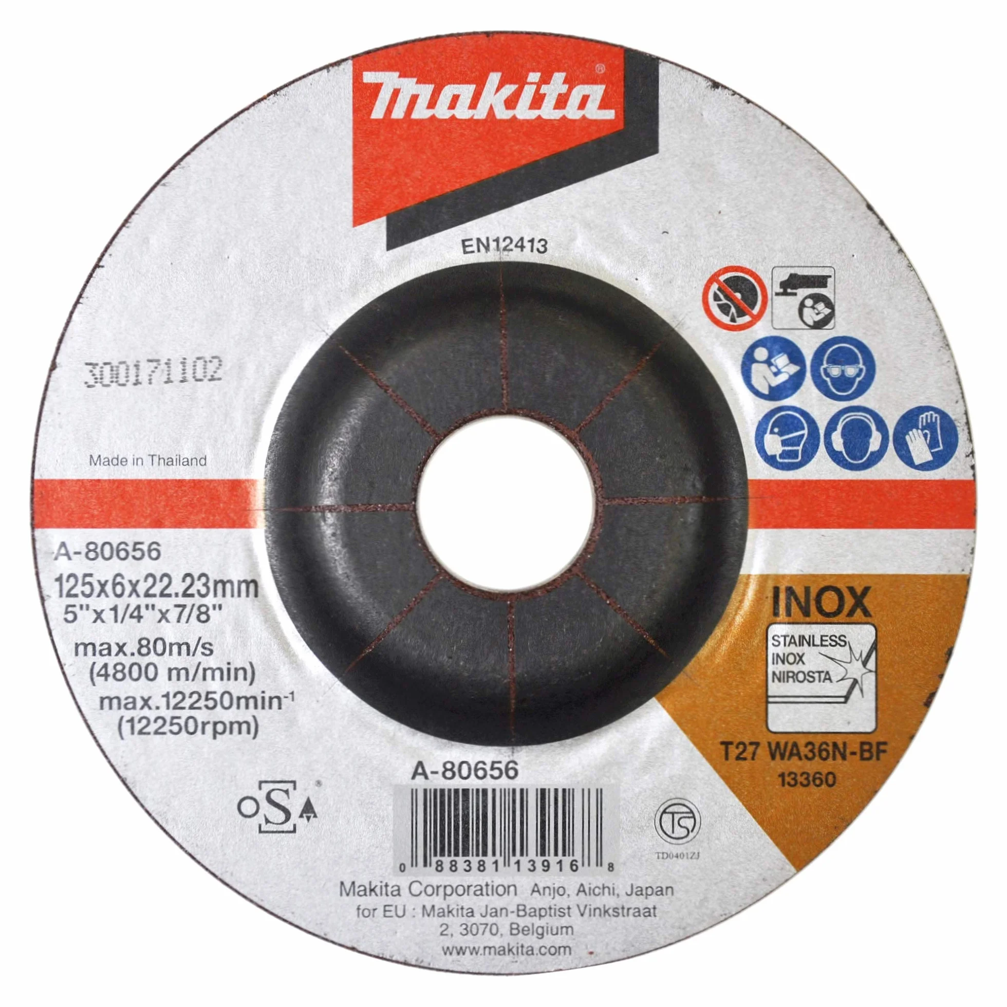 Makita Tarcza szlifierska inox 125 mm 100 sztuk