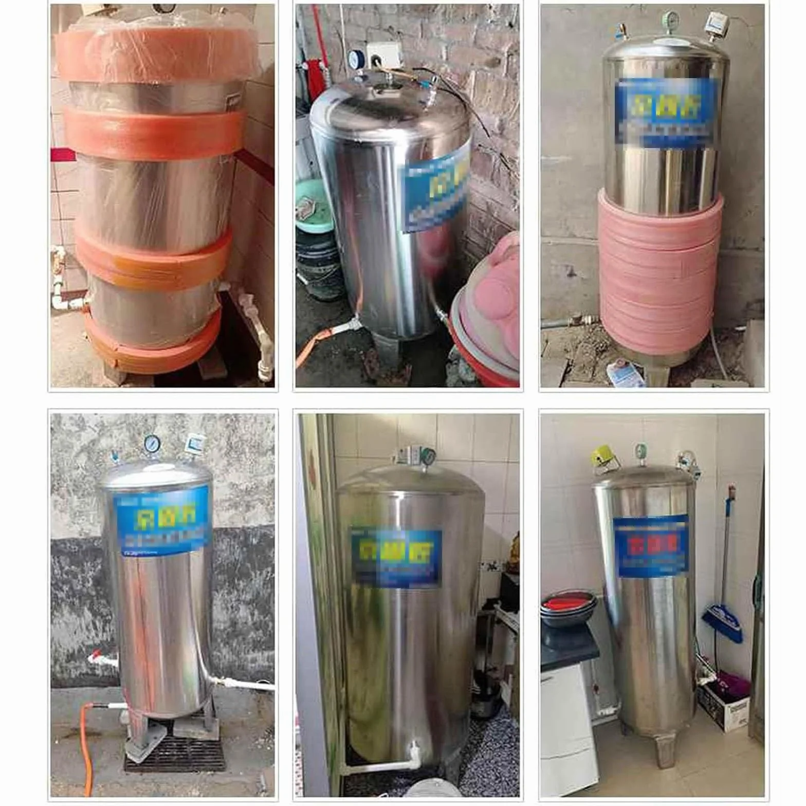 Zbiornik Ciśnieniowy Ze Stali Nierdzewnej 200L 52.8Gal Zestaw Automatyczny Do Pompy Studziennej