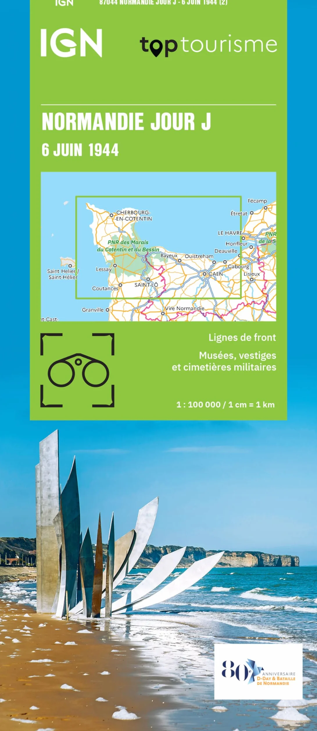Normandie Jour J 6 juin 1944: 1:100000: 87044