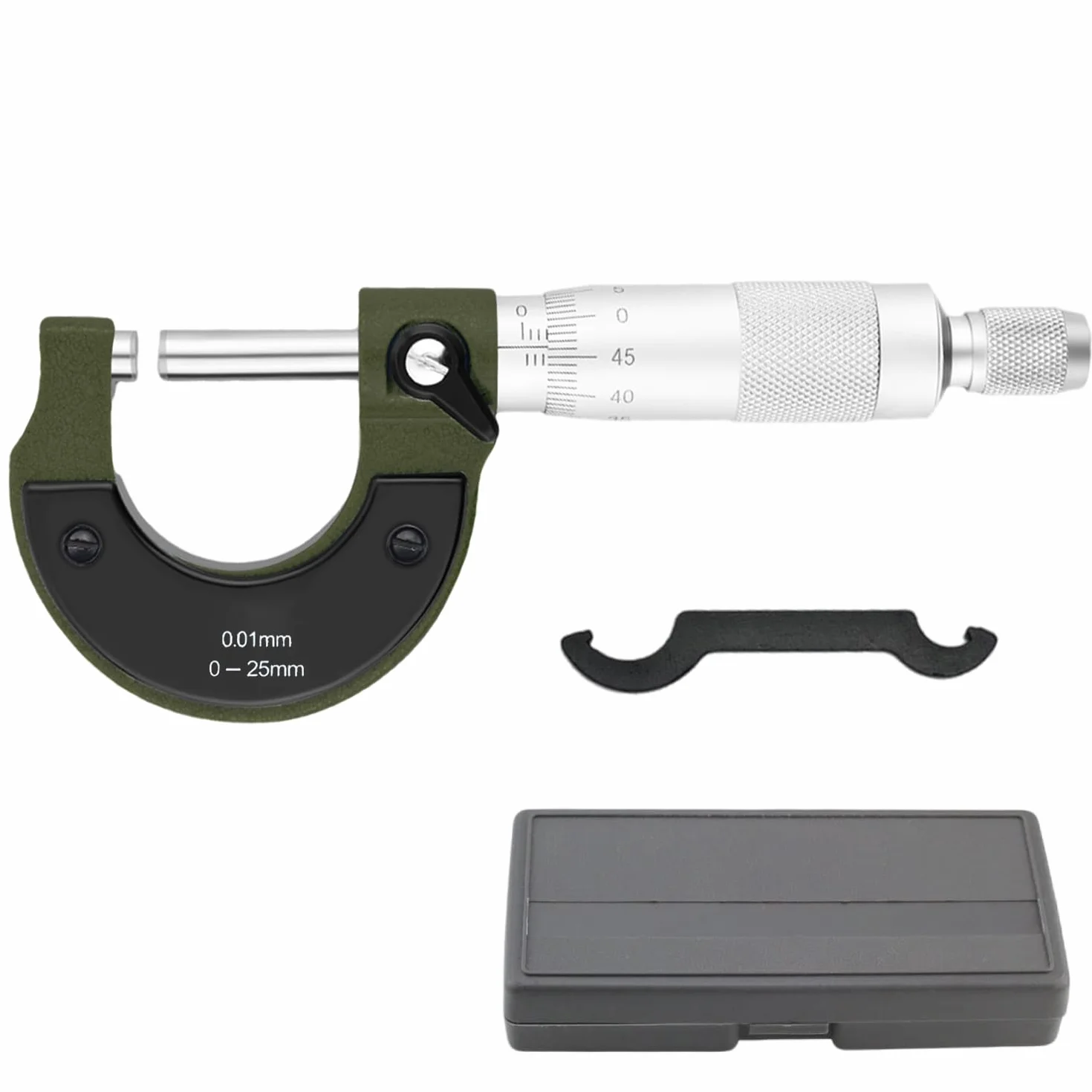 Mikrometr zewnętrzny 0-25 mm precyzyjny mechaniczny 0,01 mm