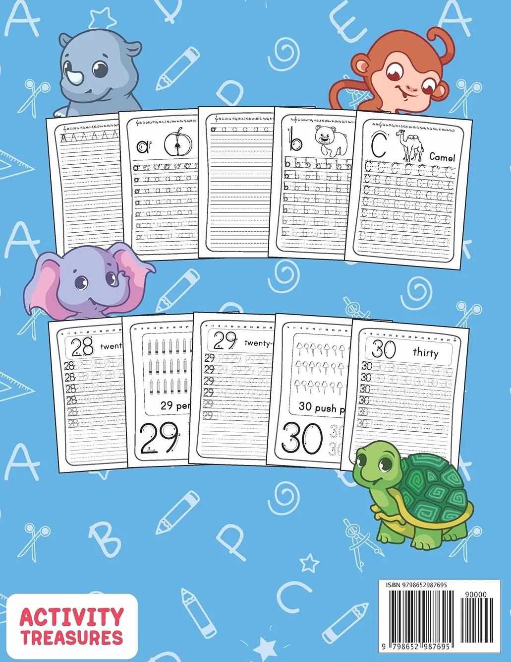 Letter And Number Tracing Book For Kids Ages 3-5: A Fun Practice Workbook To Learn The Alphabet And Numbers From 0 To 30 For Preschoolers And Kindergarten Kids!