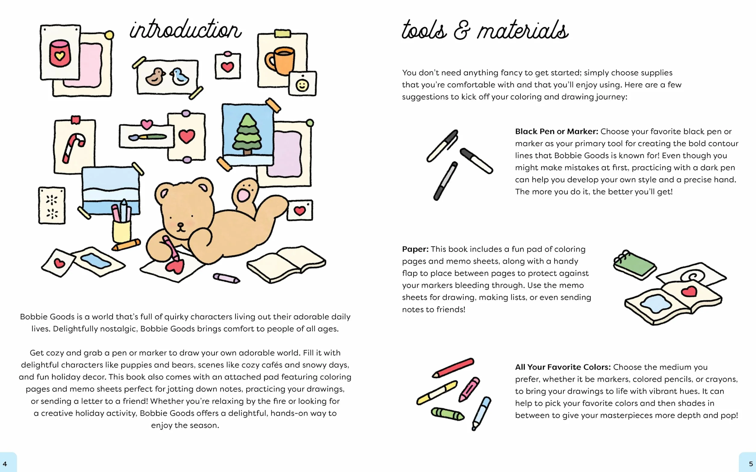 Bobbie Goods Cozy Coloring & Drawing: With a Bonus Coloring Pad