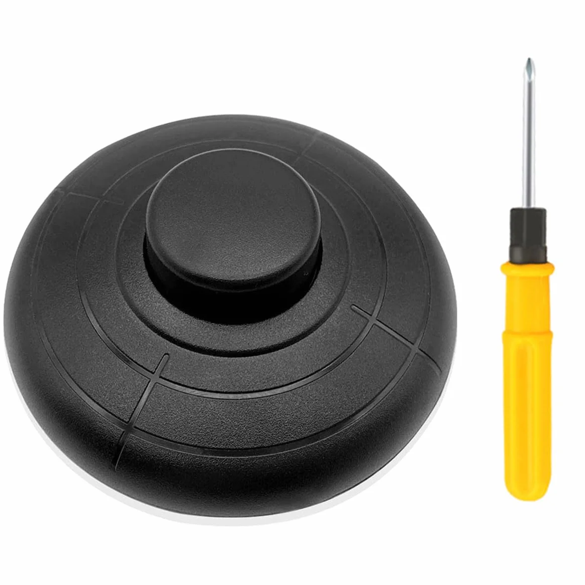 70 mm okrągły włącznik nożny 250 V/2 A, przycisk włączania/wyłączania, przełącznik nożny do lampy 2- lub 3-żyłowej, lampy stojącej, lampy stołowej, kabla połączeniowego