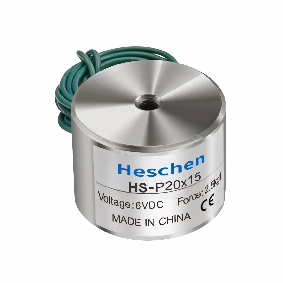Heschen Elektromagnes P20-15 DC 6 V 20 mm 2,5 kg