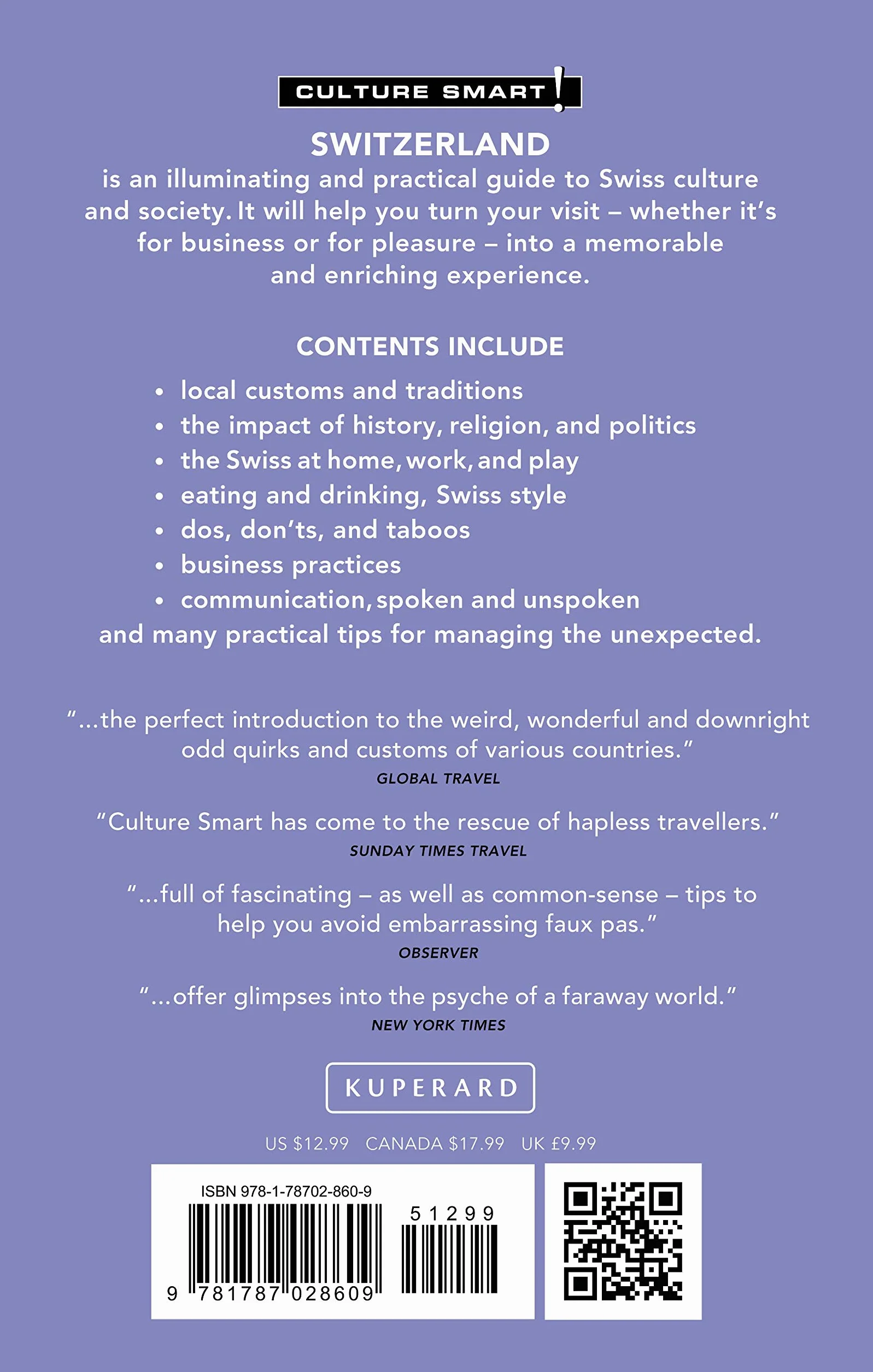 Switzerland - Culture Smart!: The Essential Guide to Customs & Culture