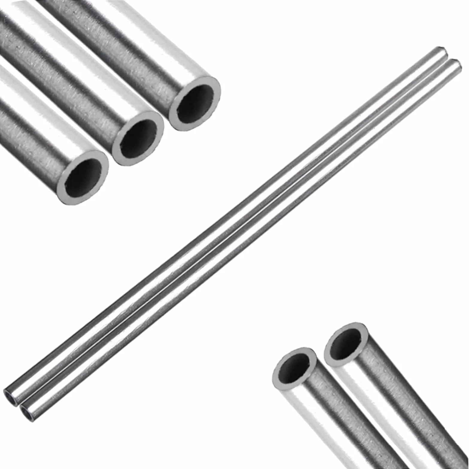 10 szt., cienka rura ze stali nierdzewnej 304, mikrorurka, bezszwowa rura pusta okrągła rura, rura przemysłowa, długość 500 mm, grubość ścianki 0,15 mm, średnica zewnętrzna, 1,3 mm