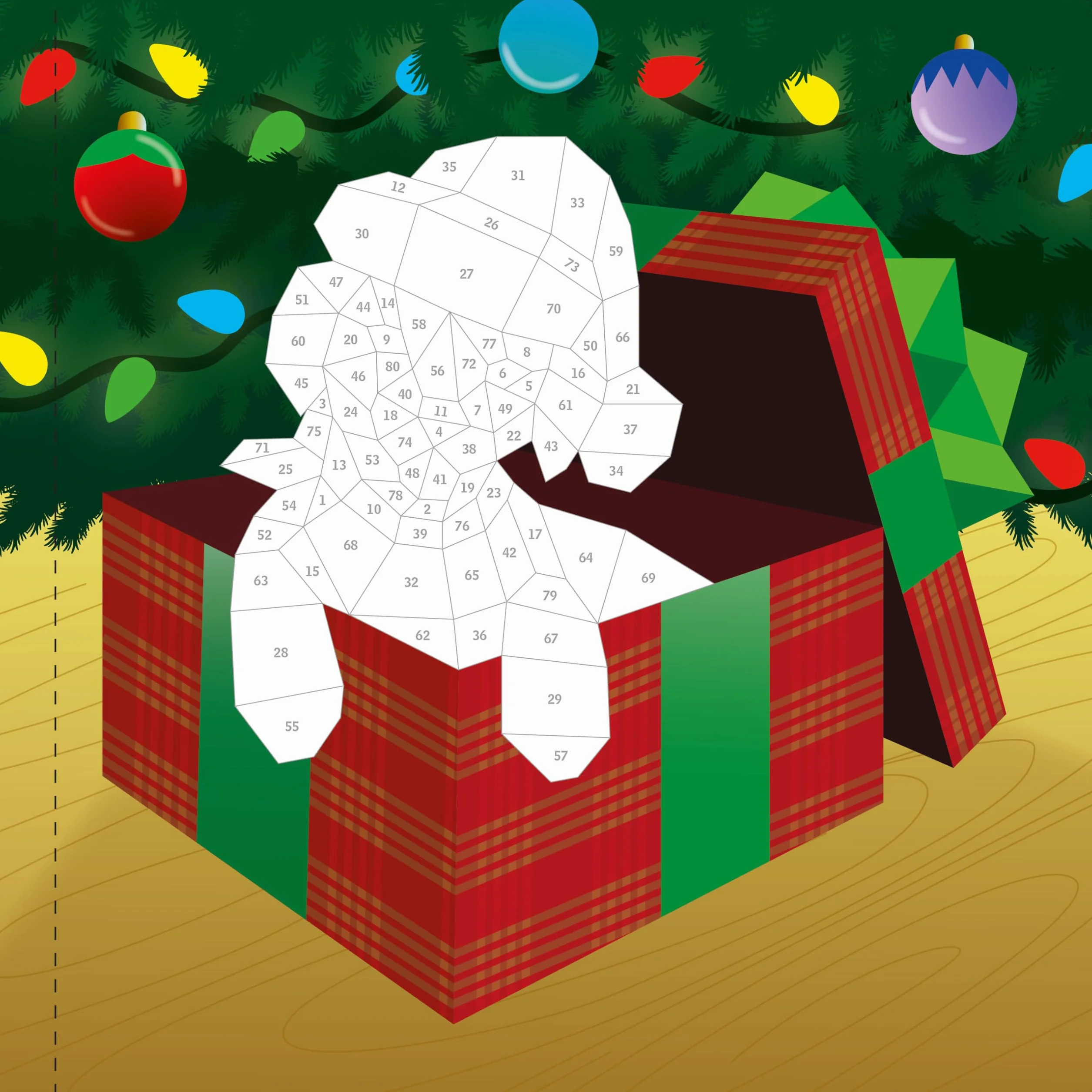 Paint by Sticker Kids: Holly Jolly Christmas - Create 10 Pictures with Glitter Stickers