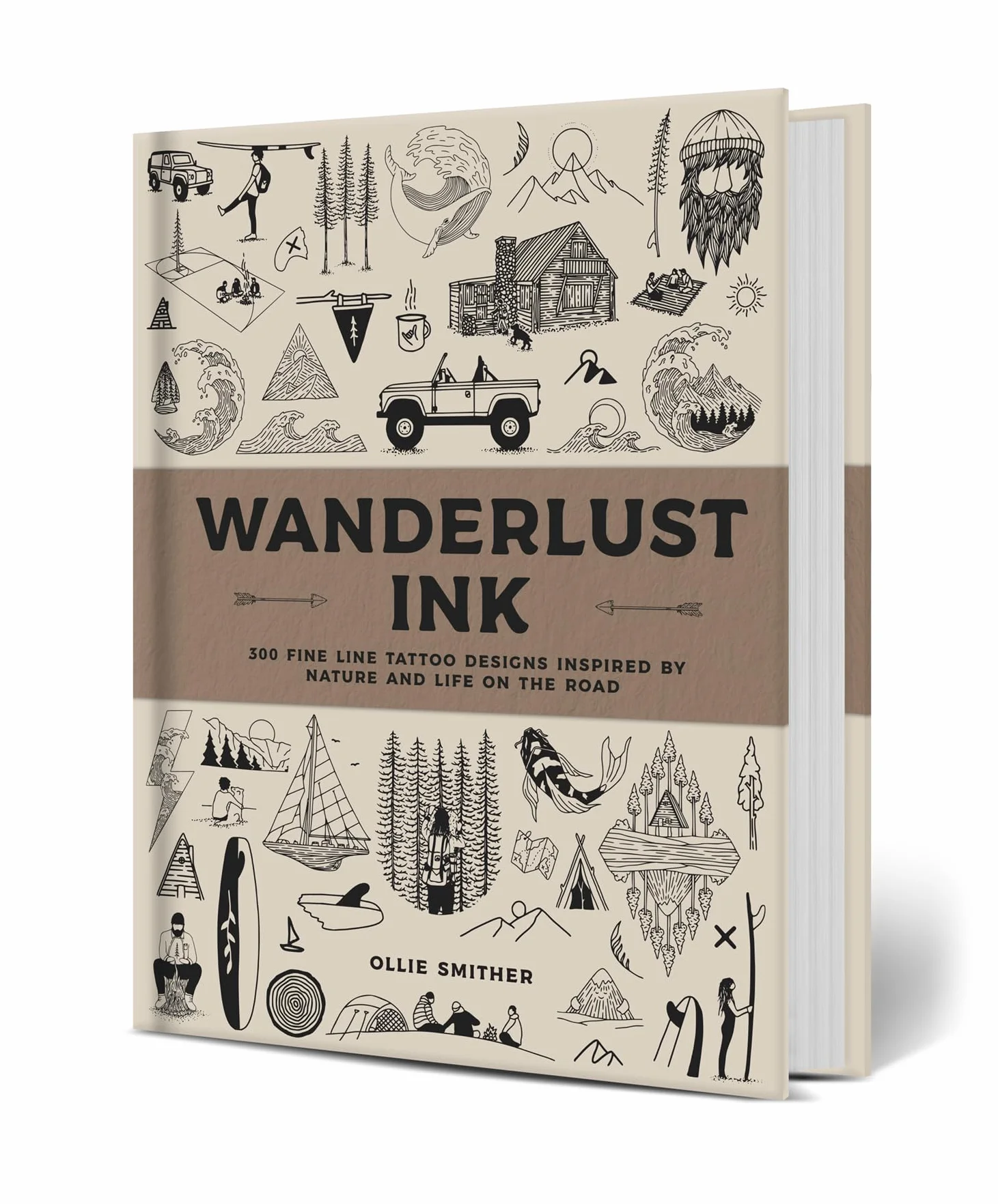 Wanderlust Ink /anglais: 300 Fine Line Tattoo Designs Inspired by Nature & Life on the Road