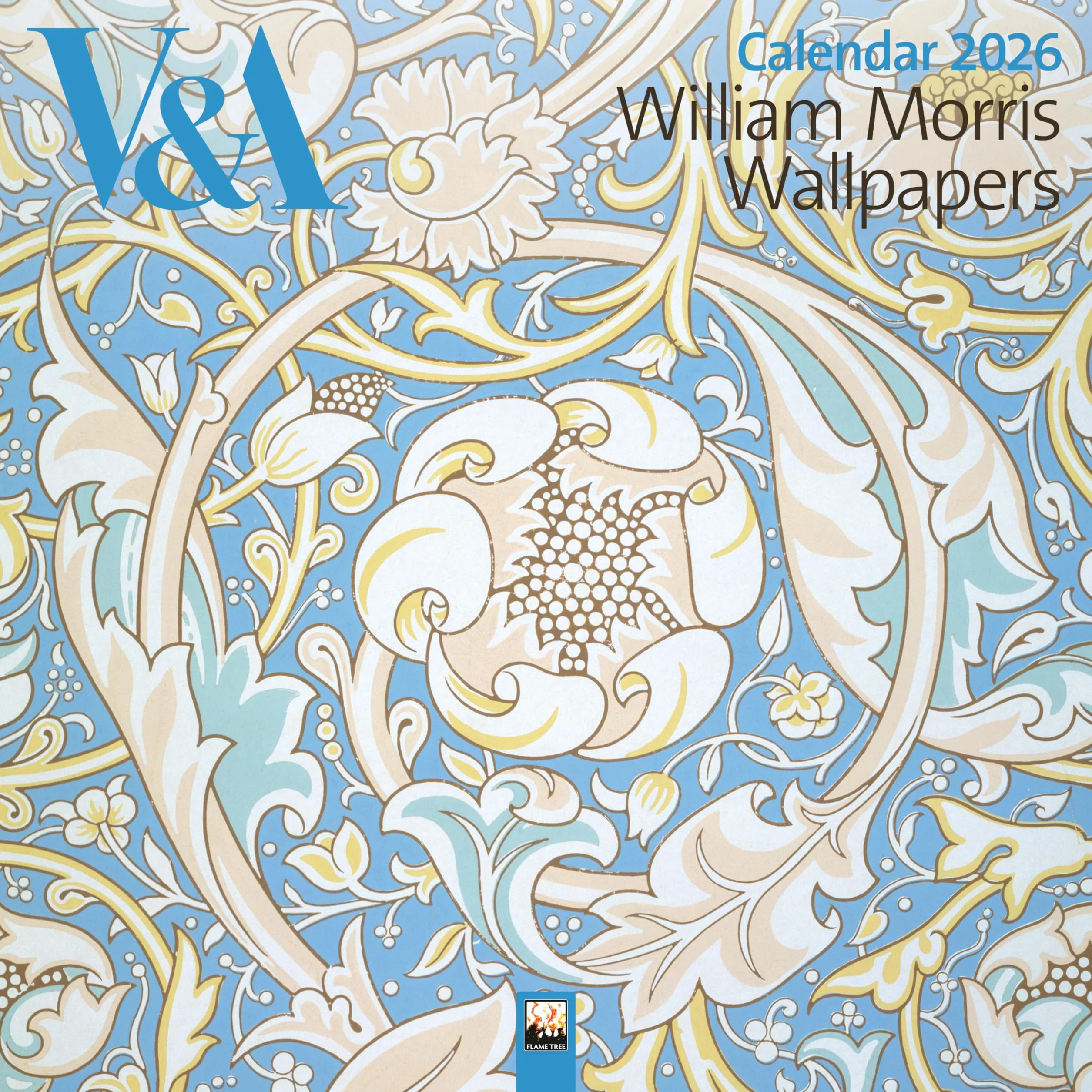 V&A: William Morris Wallpapers Wall Calendar 2026 (Art Calendar)