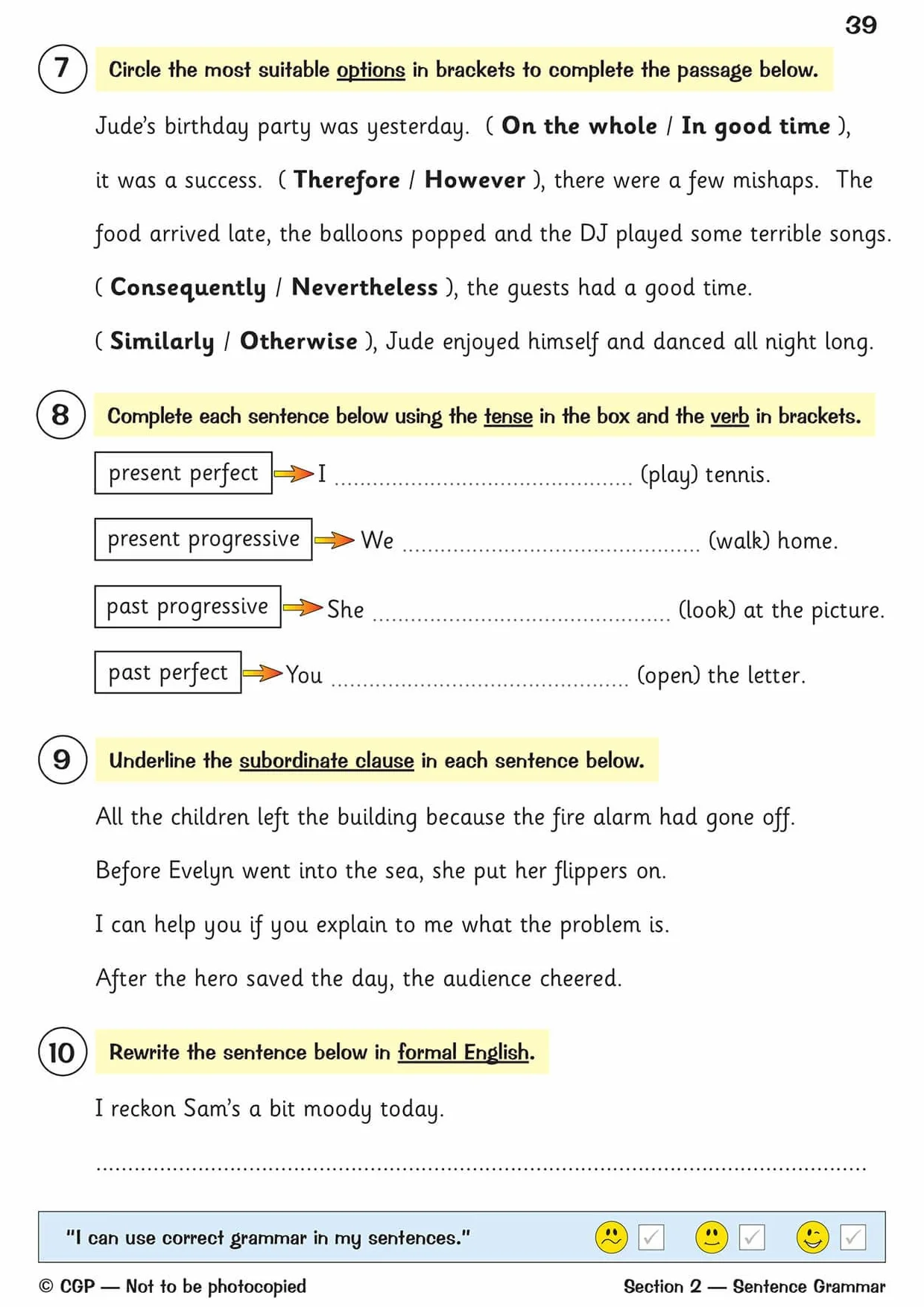 KS2 English Grammar Punctuation and Spelling Workbook Ages 7-11