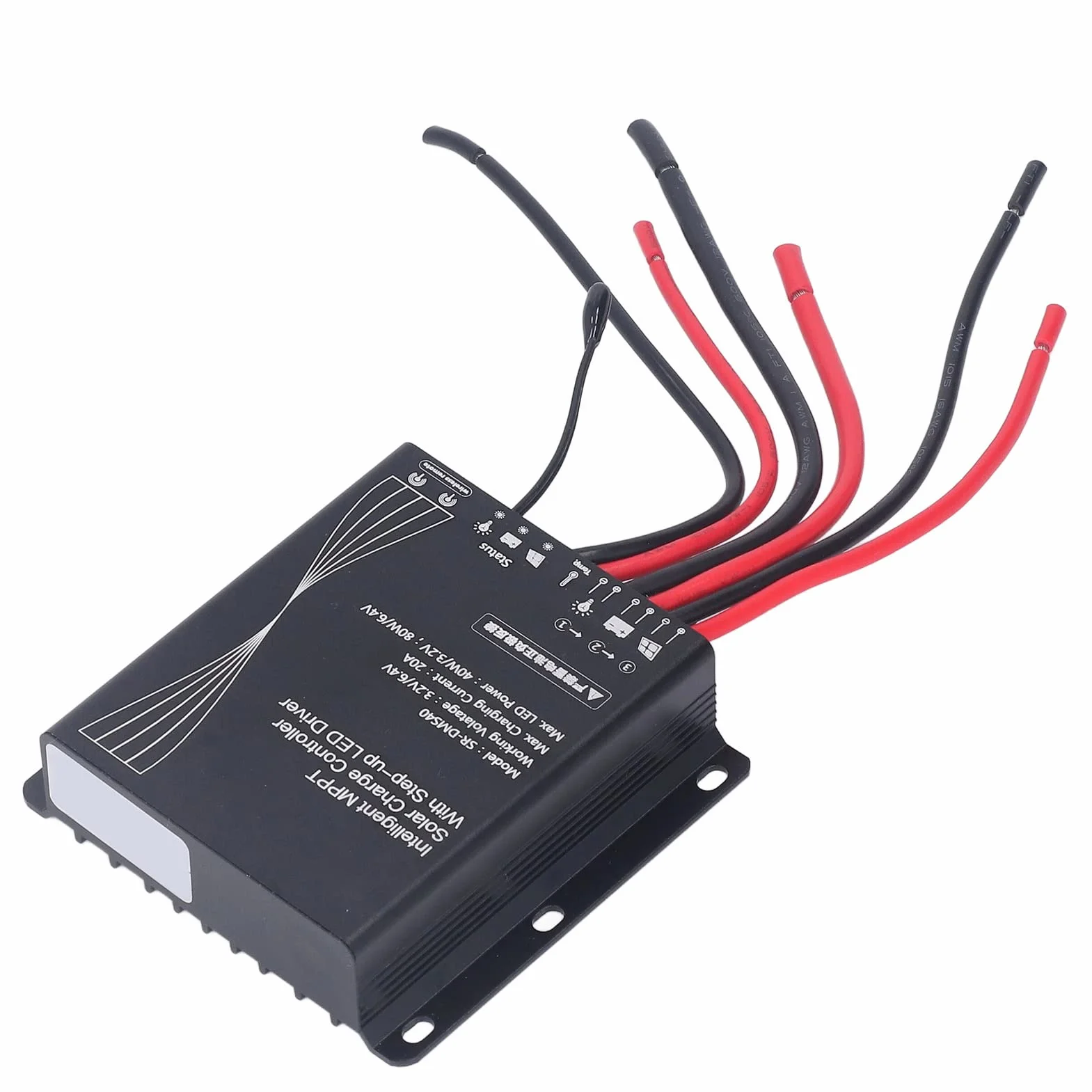 Regulator solarny MPPT 3,2V 6,4V 20A IP67 40W 80W