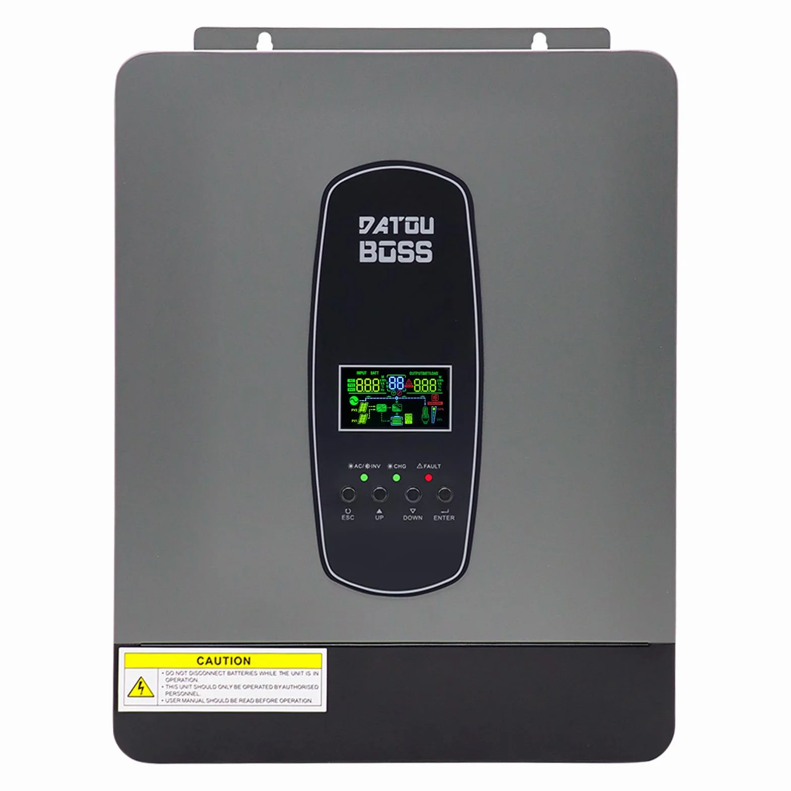 Hybrydowy Falownik 24V 3000W Czysty Sinus Z MPPT Regulatorem ładowania Słonecznego BMS