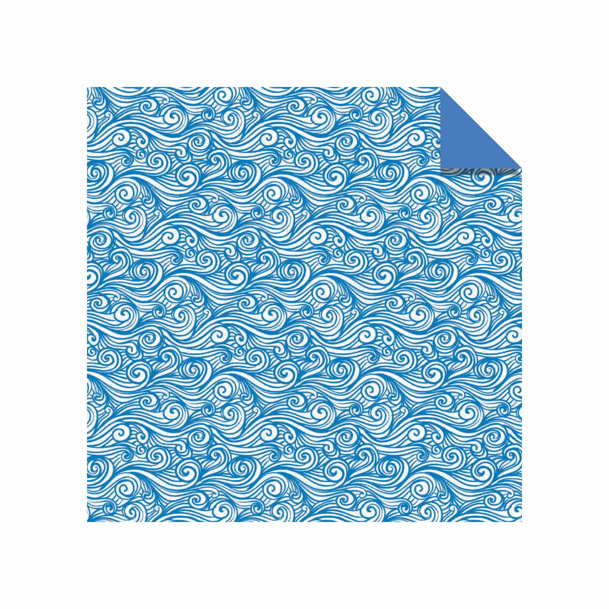 Origami Paper 200 Sheets 6" (15 cm) Double Sided Blue White Patterns 12 Designs