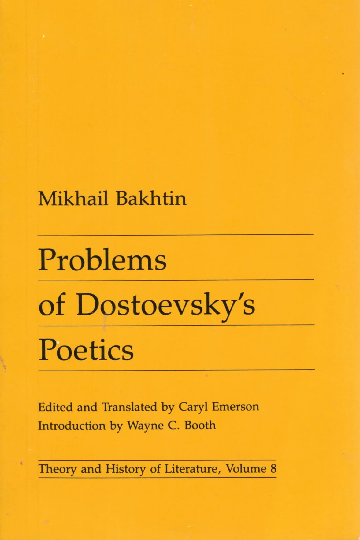Problems of Dostoevsky's Poetics: Volume 8