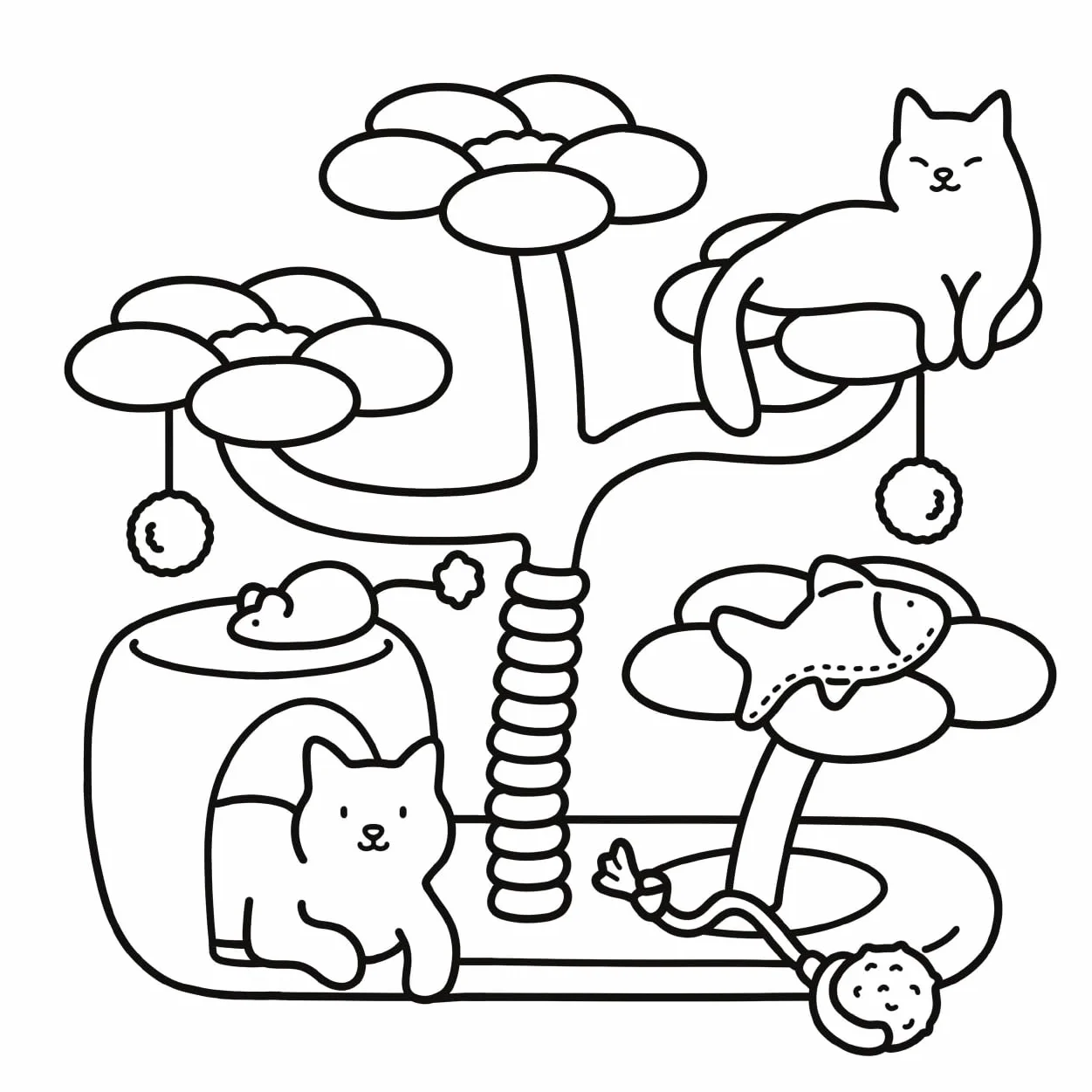 Cat Moments Meow Life Coloring Book