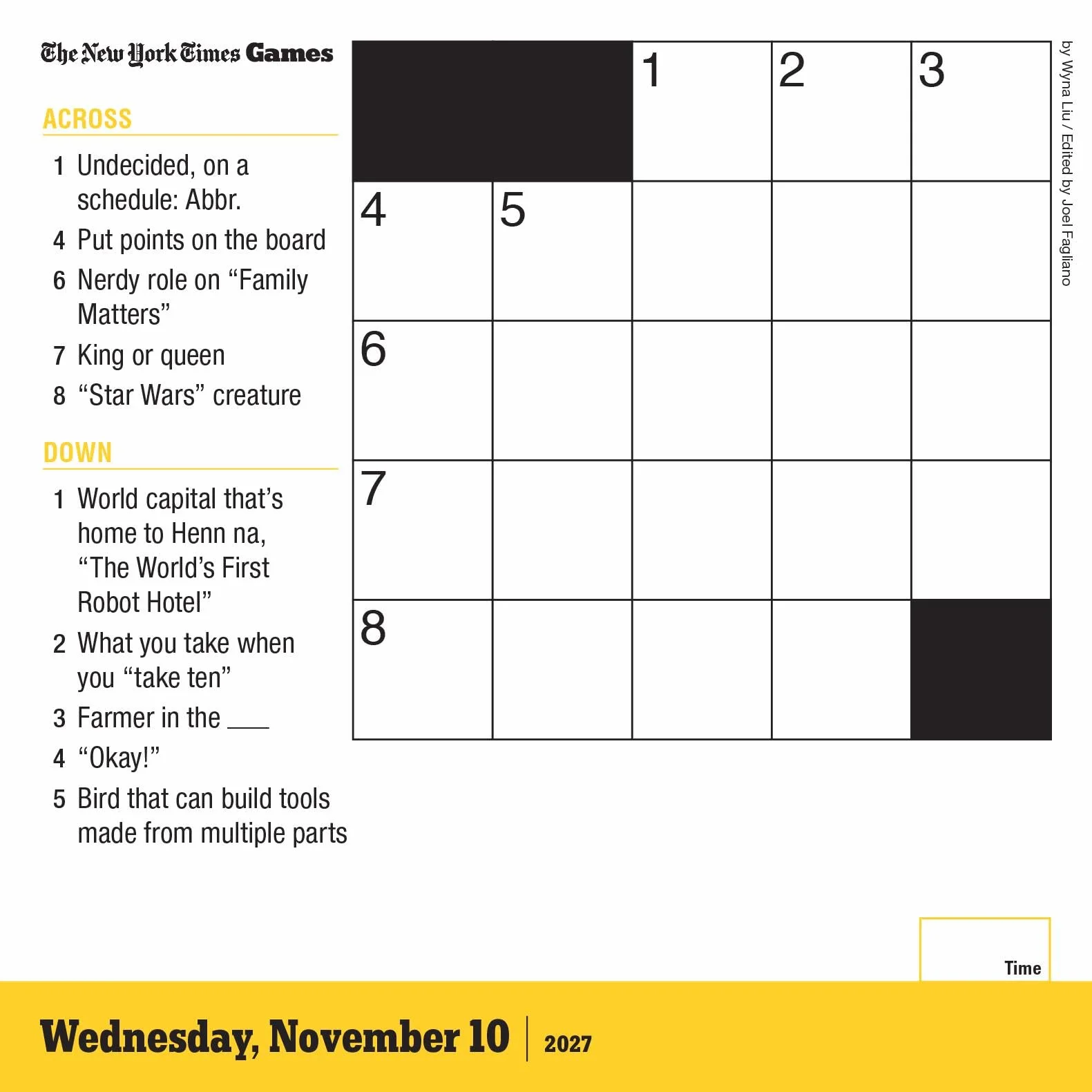 The New York Times Mini Crossword Page-A-Day Calendar 2027