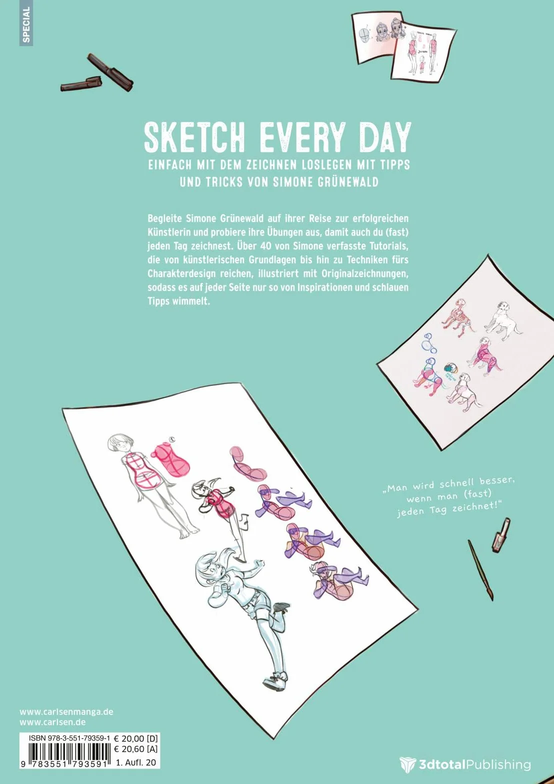 Simone Grünewald Sketch Every Day: Zeichnen lernen mit Tipps und Tricks
