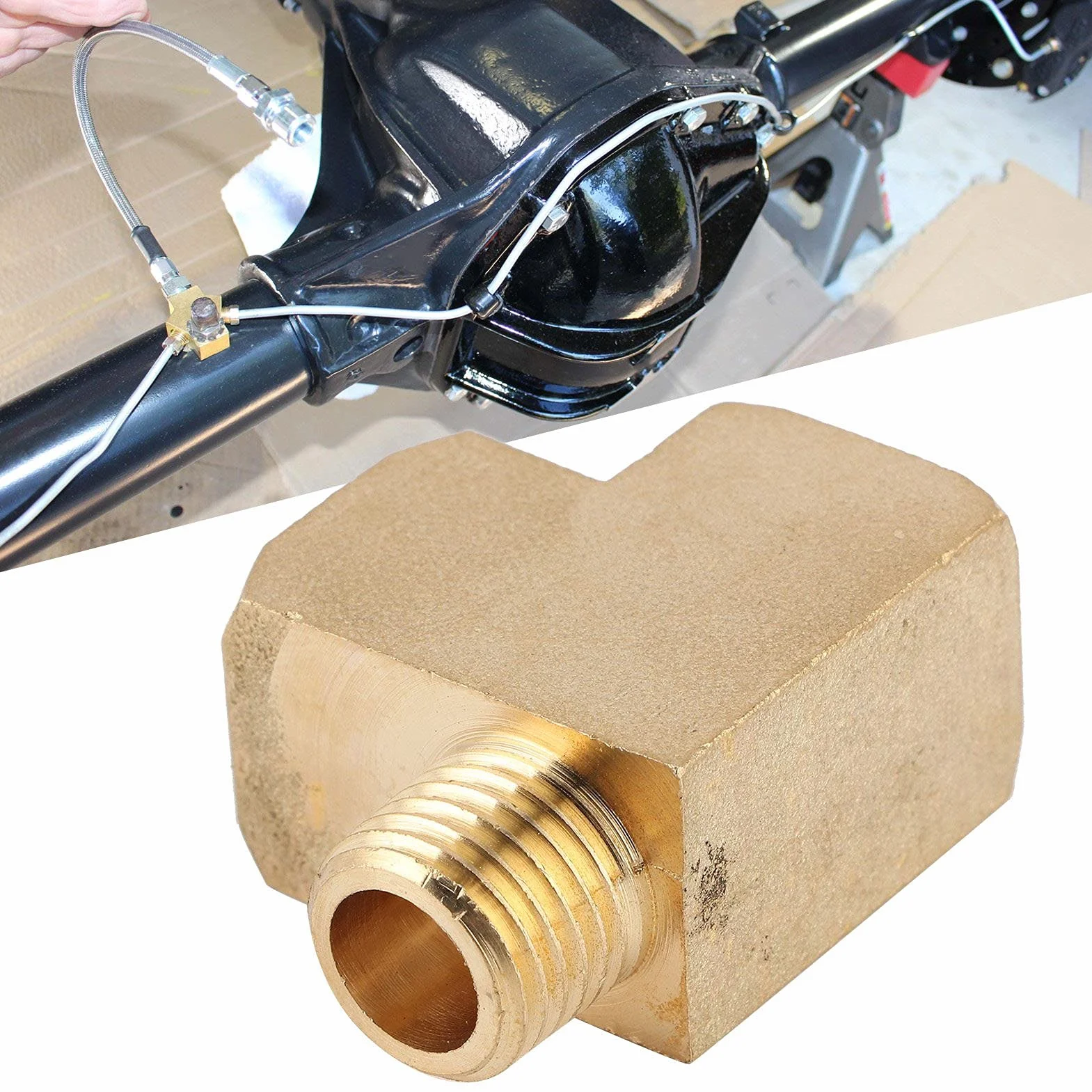 Trójnik Mosiężny 1/8 Cala NPT 1000 PSI Malex