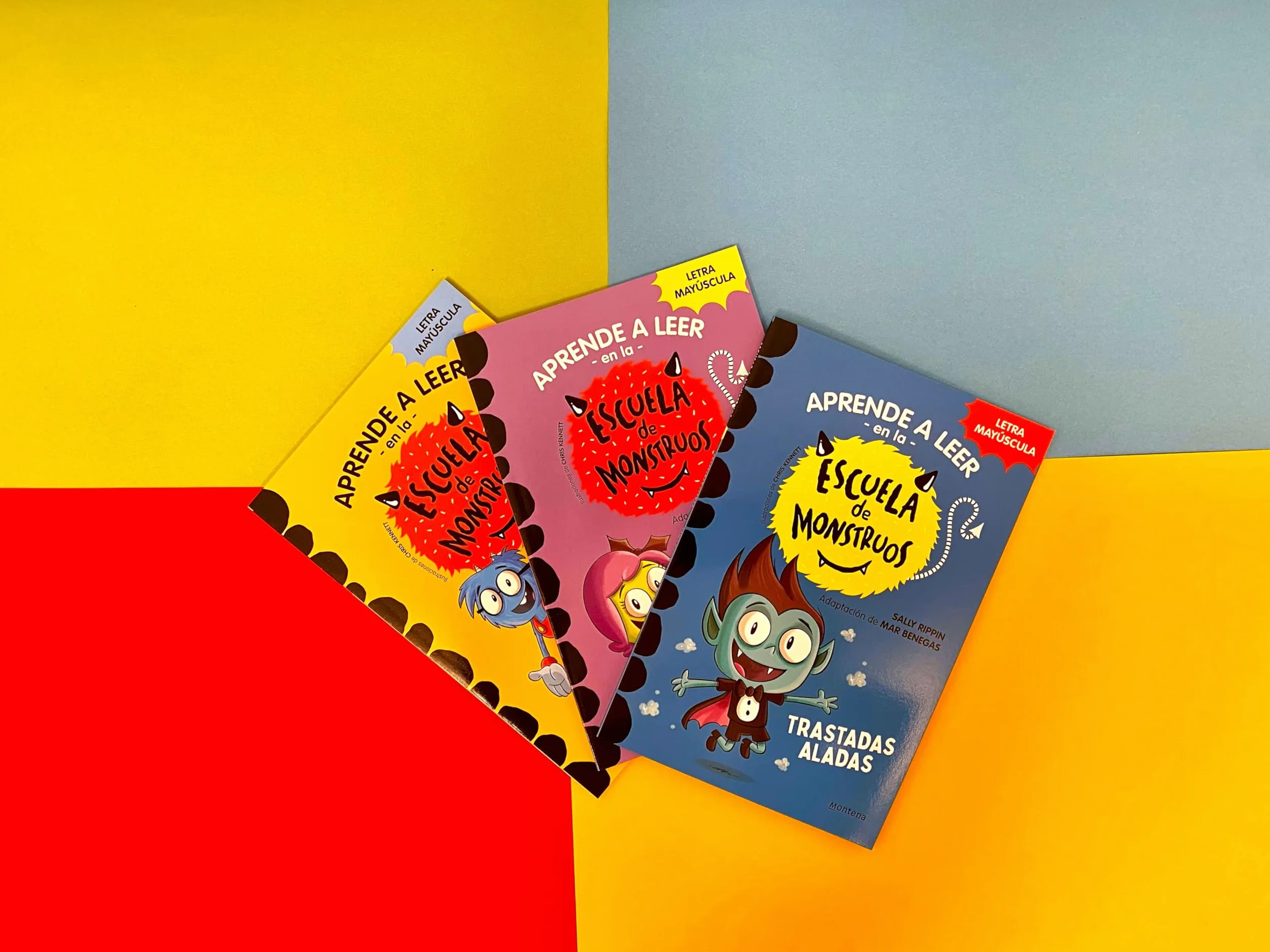 Aprender a leer en la Escuela de Monstruos - Pack con los libros 4, 5 y 6: En letra MAYÚSCULA (libros para niños a partir de 5 años)