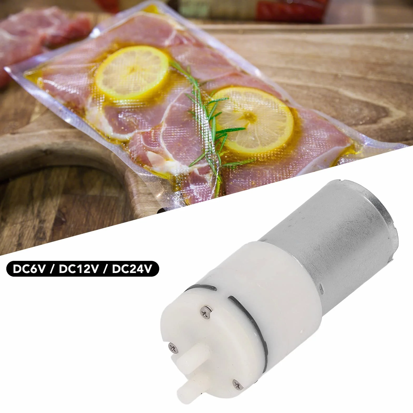 Próżniowa Elektryczna Pompa Membranowa DC12V 2.8A z Rurką Silikonową