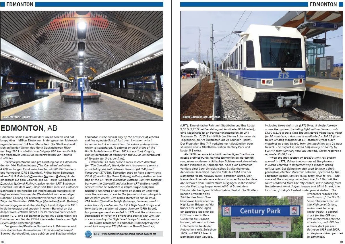 Urban Rail in Canada: U-Bahn, Stadtbahn, Straßenbahn, S-Bahn