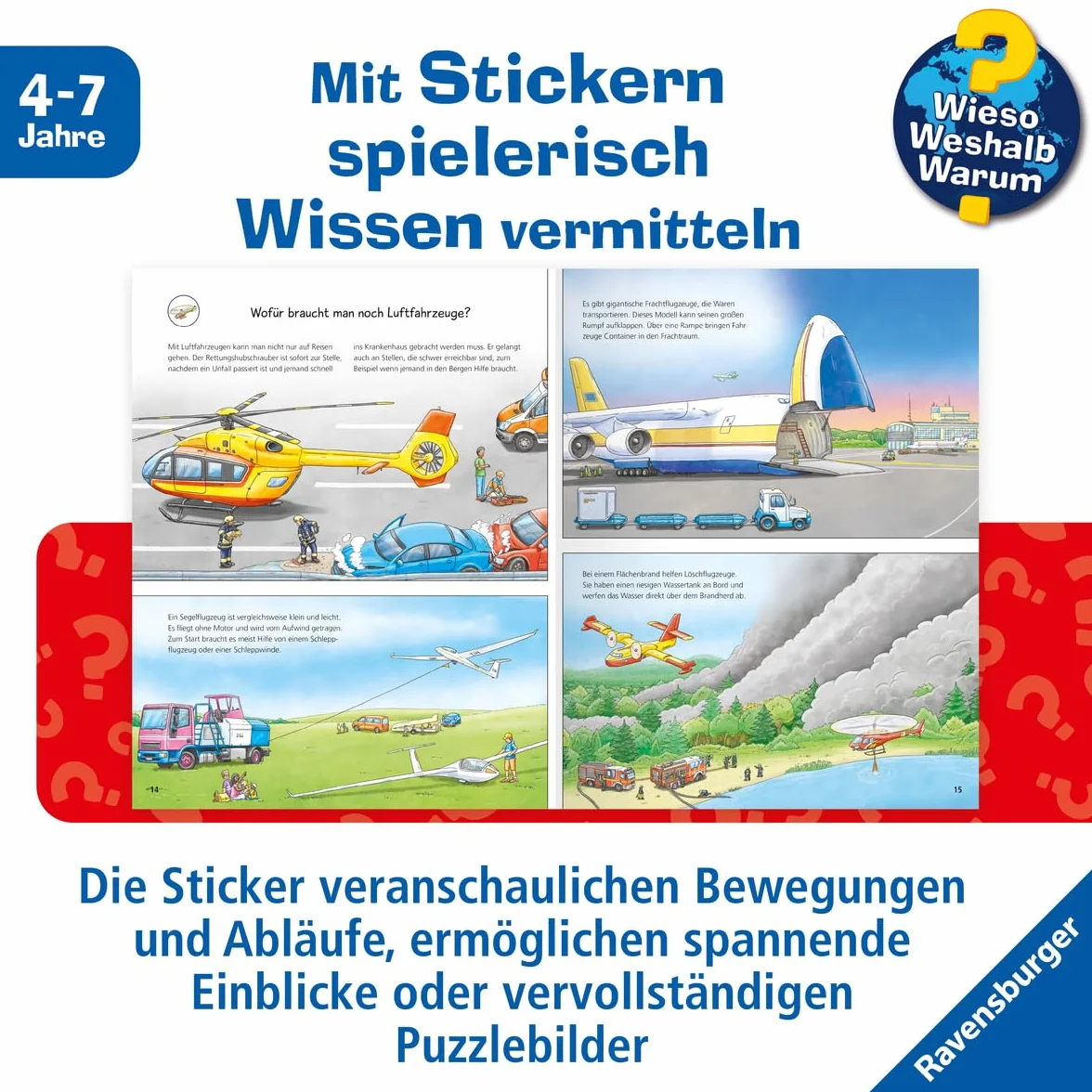Wieso? Weshalb? Warum? Stickerheft Flugzeuge