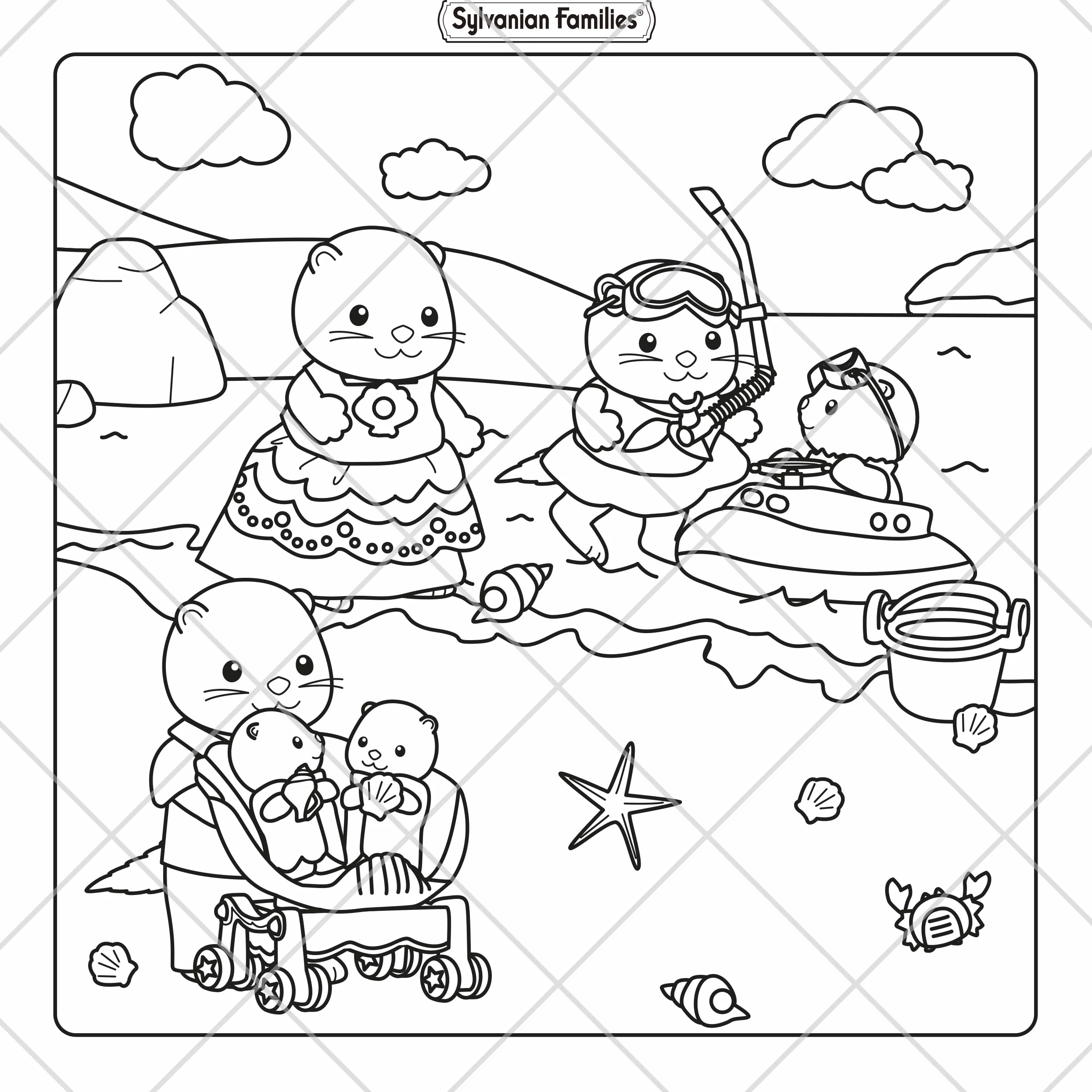 Sylvanian Families Cosy Adventures Colouring Book
