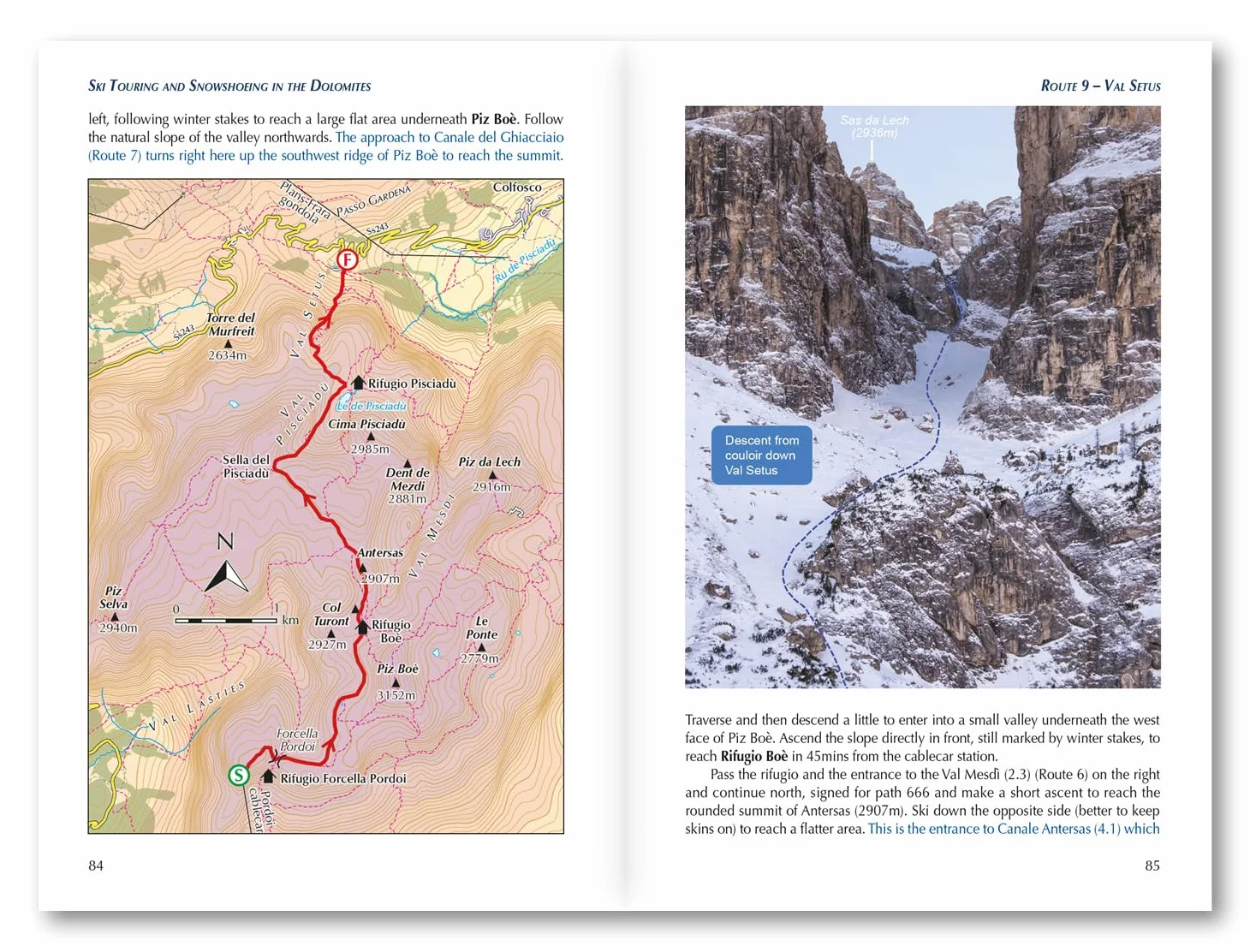 Ski Touring and Snowshoeing in the Dolomites: 50 Winter Routes