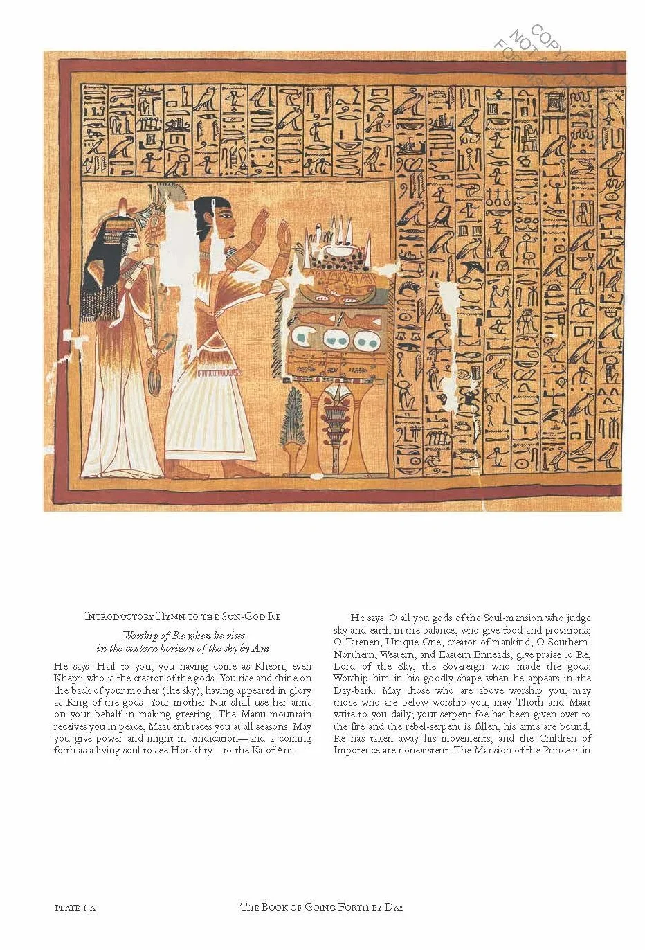 The egyptian book of the dead (second print): The Book of Going Forth by Daythe Complete Papyrus of Ani Featuring Integrated Text and Full-Color Images