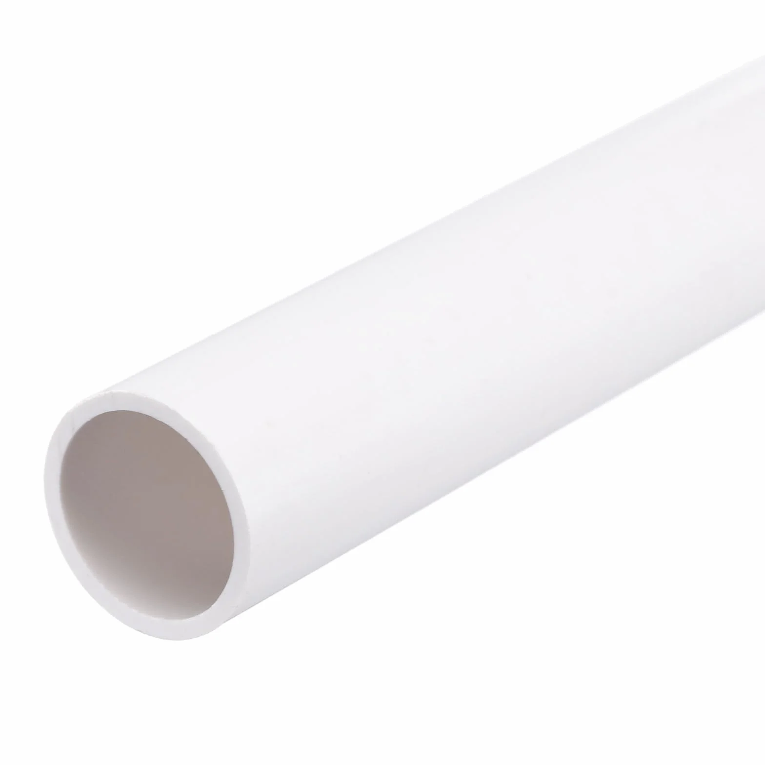 QUARKZMAN Wąż PVC sztywny okrągły 21,4 mm ID 25 mm OD 8" biały