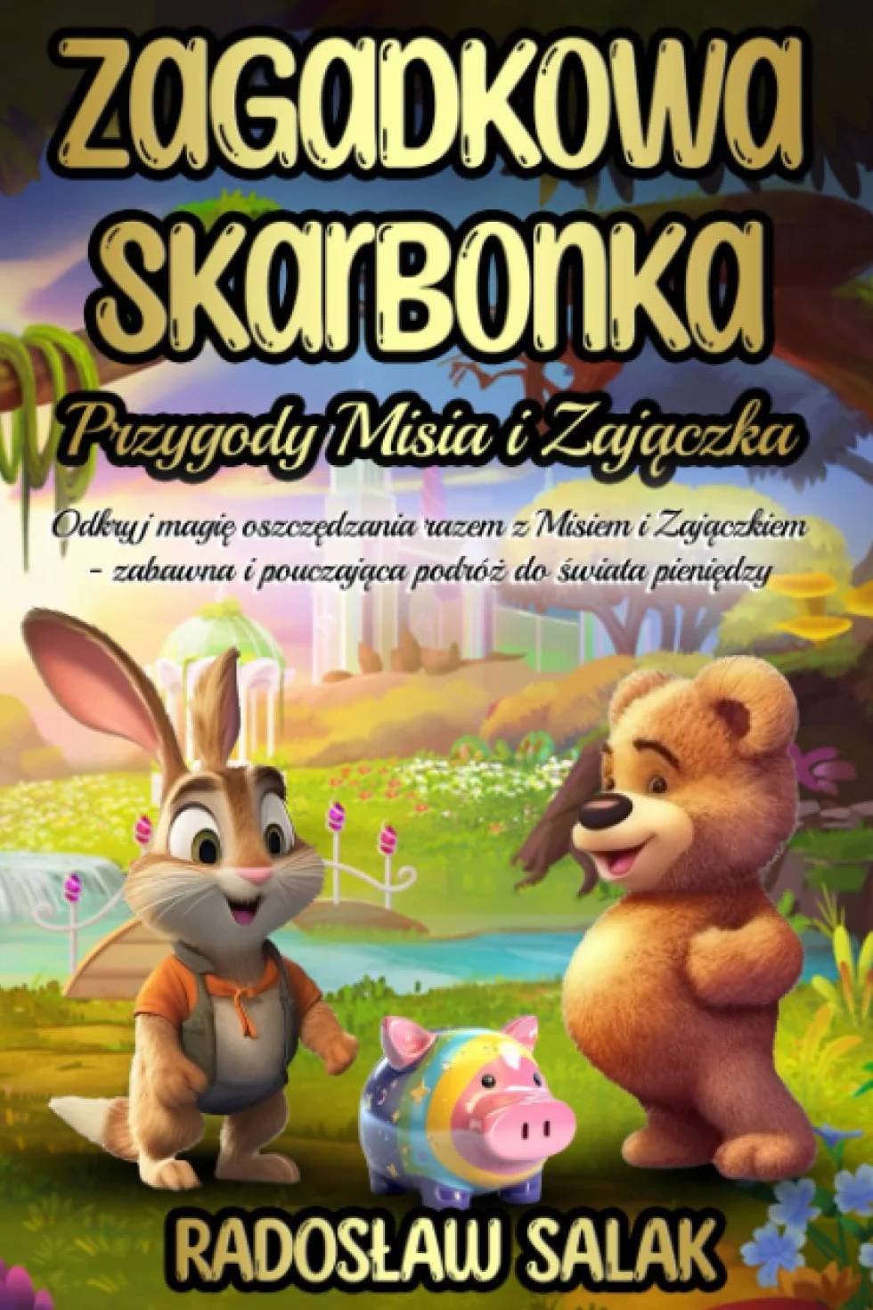 Zagadkowa skarbonka: Przygody Misia i Zajączka - Książka edukacyjna dla dzieci o oszczędzaniu pieniędzy, nauce finansów i: Odkryj magię oszczędzania ... i pouczająca podróż do świata pieniędzy