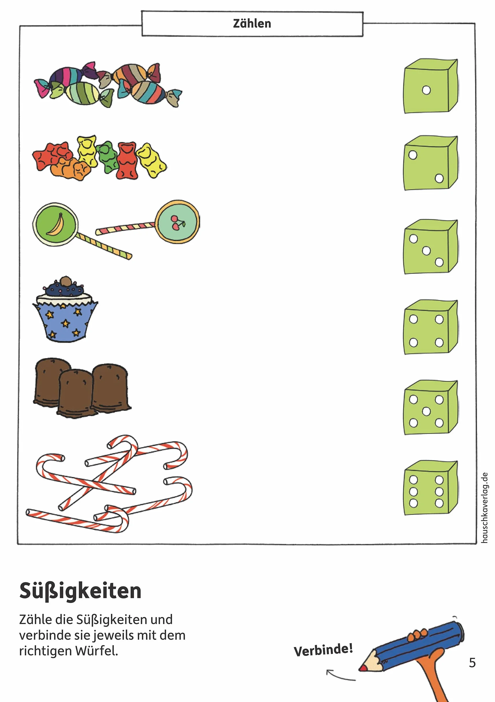 Ubungsmaterial fur kindergarten und vorschule - t627 - vorschulblock - zahlen und mengen ab 5 jahre: Zahlen lernen 1-10: 627